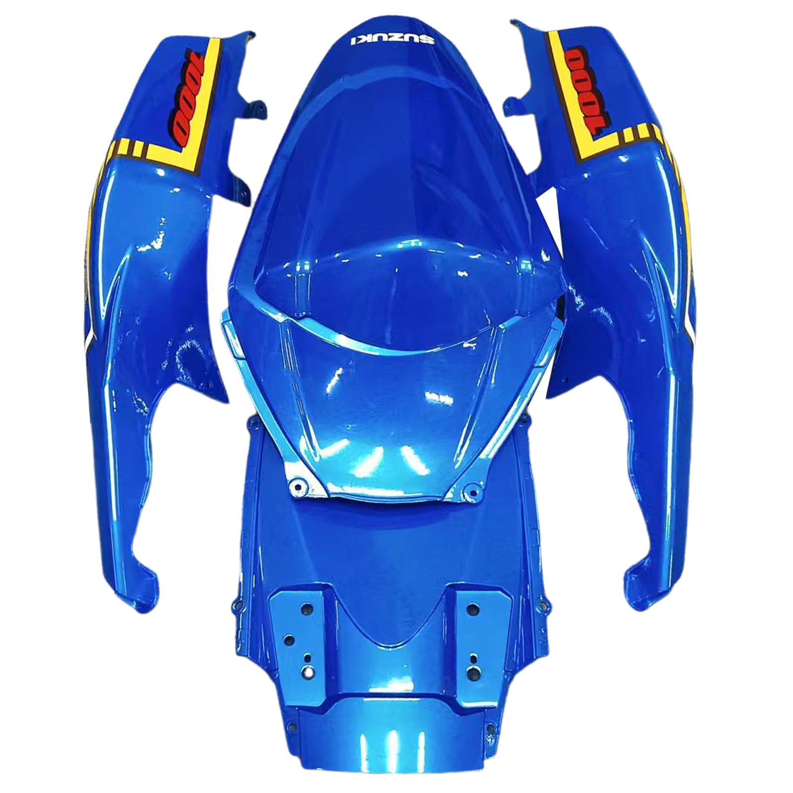 Amotopart 2007-2008 Suzuki GSXR1000 Fairing Blue&Yellow Kit