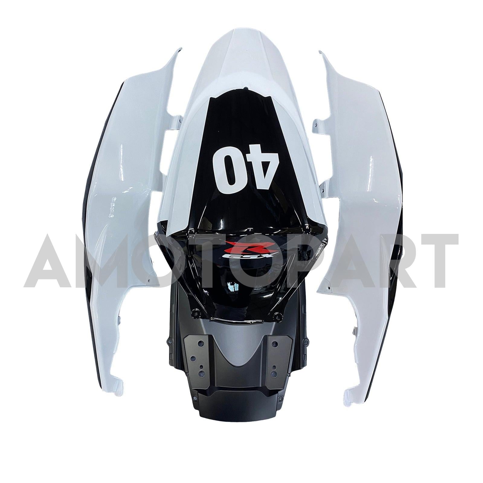 Amotopart 2007–2008 Suzuki GSXR1000 K7, Schwarz&Blaues Verkleidungskit