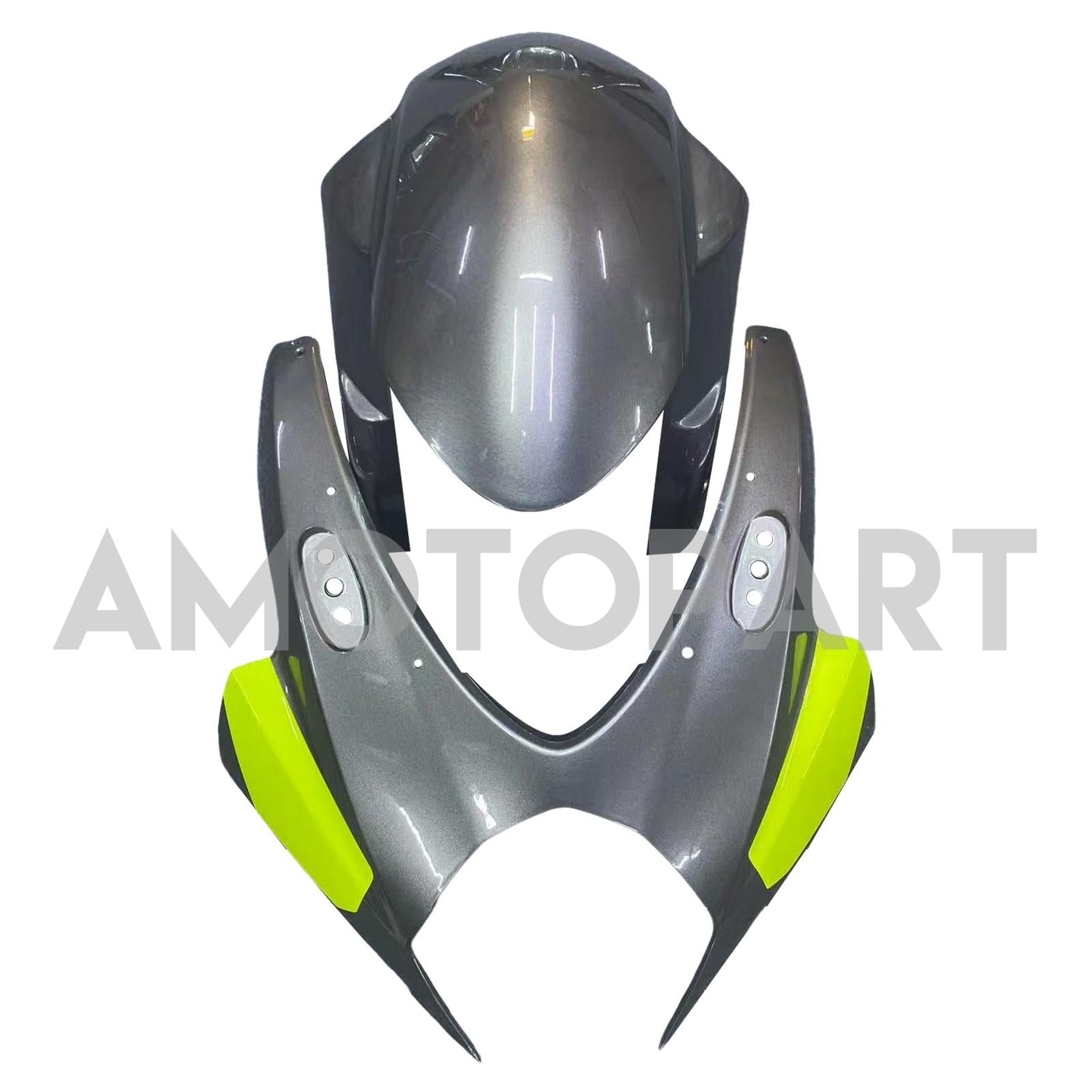 Amotopart 2007-2008 Suzuki GSXR1000 K7 Grey&Yellow Style2 Fairing Kit