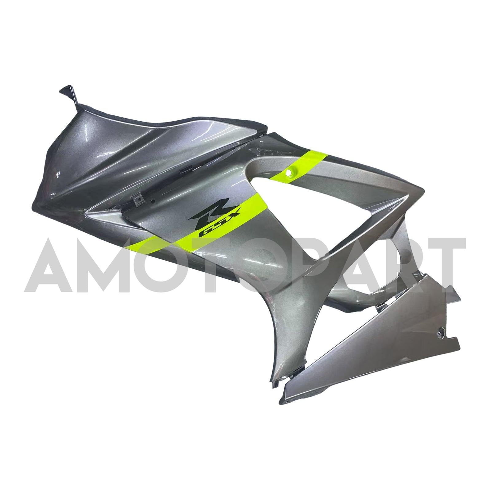Amotopart 2007–2008 Suzuki GSXR1000 K7, Grau&Gelbes Style2-Verkleidungskit