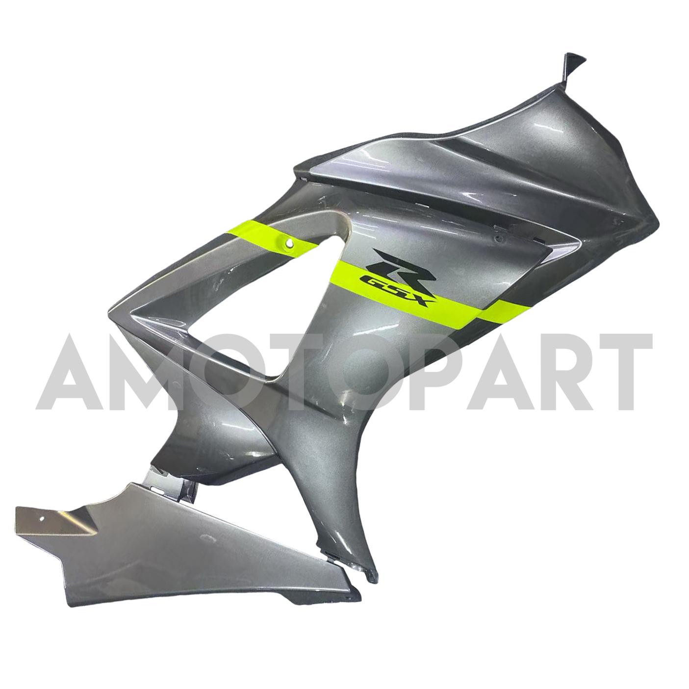 Amotopart 2007–2008 Suzuki GSXR1000 K7, Grau&Gelbes Style2-Verkleidungskit