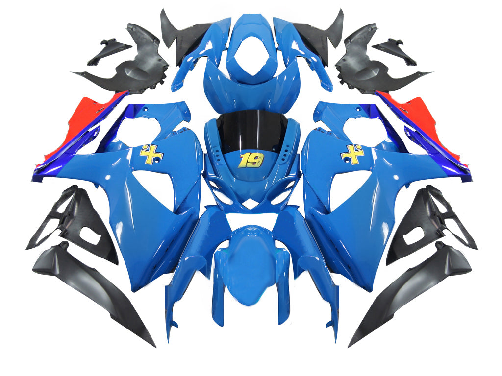 Amotopart 2009-2016 Suzuki GSXR1000 Blue Black Yellow Red Fairing Kit