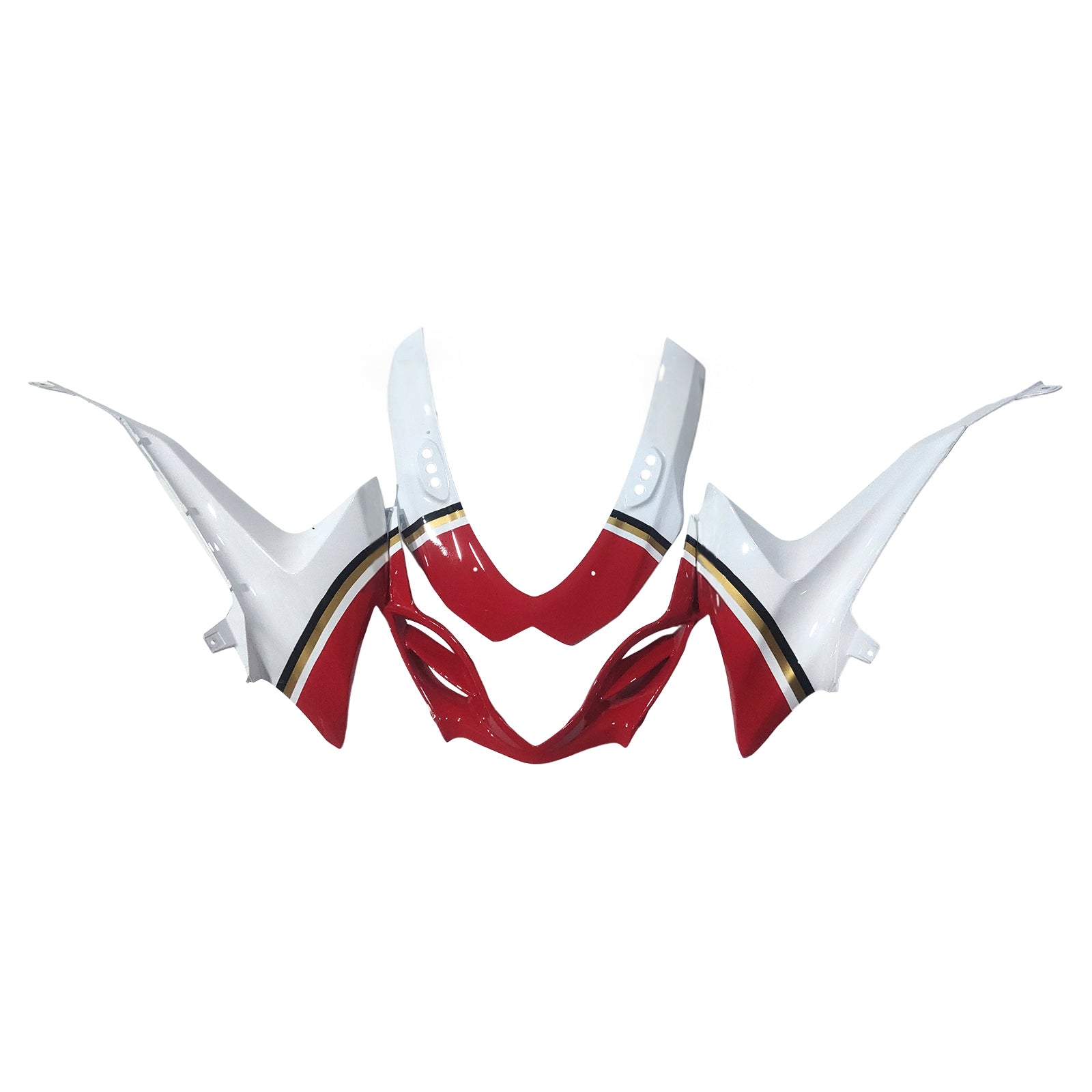 Amotopart 2009-2016 Suzuki GSXR1000 Glossy White Red Fairing Kit