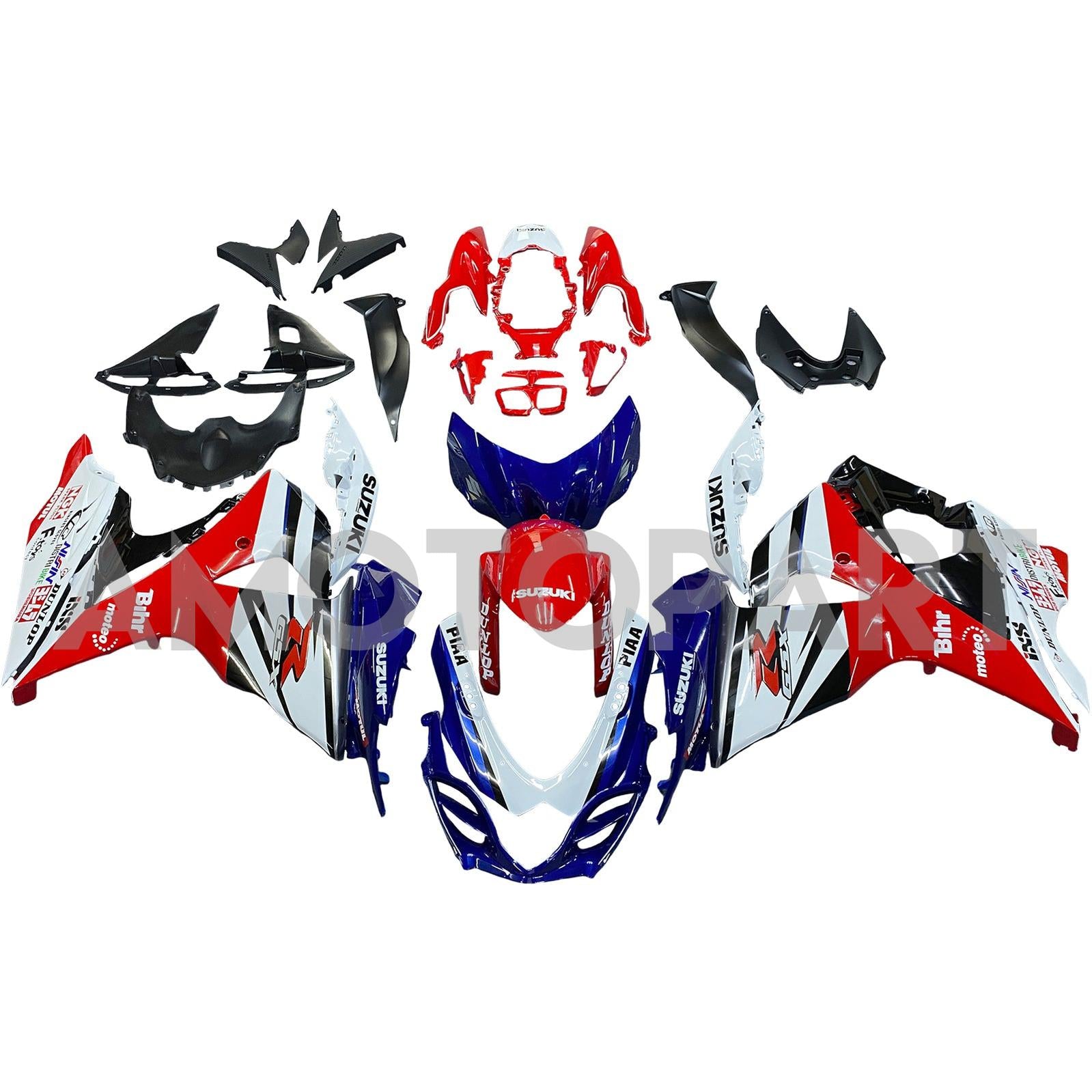 Amotopart 2009-2016 Suzuki GSXR1000 Fairing Multi Kit