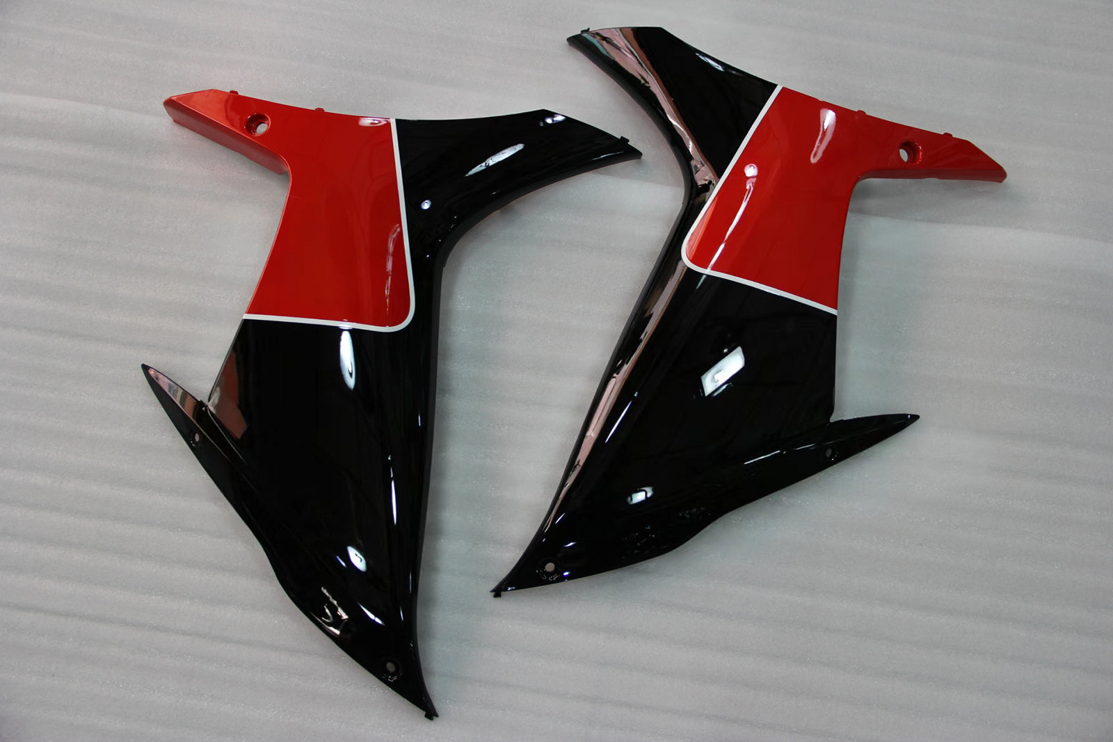 Amotopart Verkleidung für Suzuki GSXR1000 (2009–2016), mehrfarbig, Schwarz&Red Kit