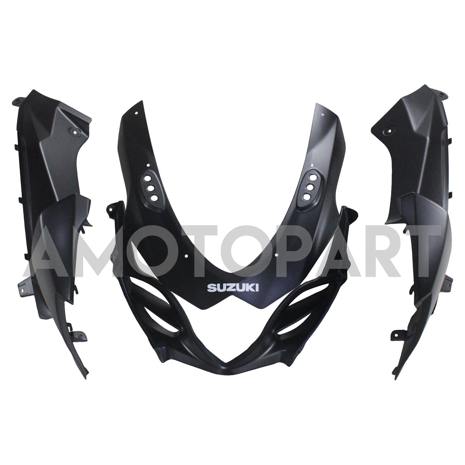 Amotopart 2007-2008 Suzuki GSXR1000 Fairing Matte Black & Red Letter Kit