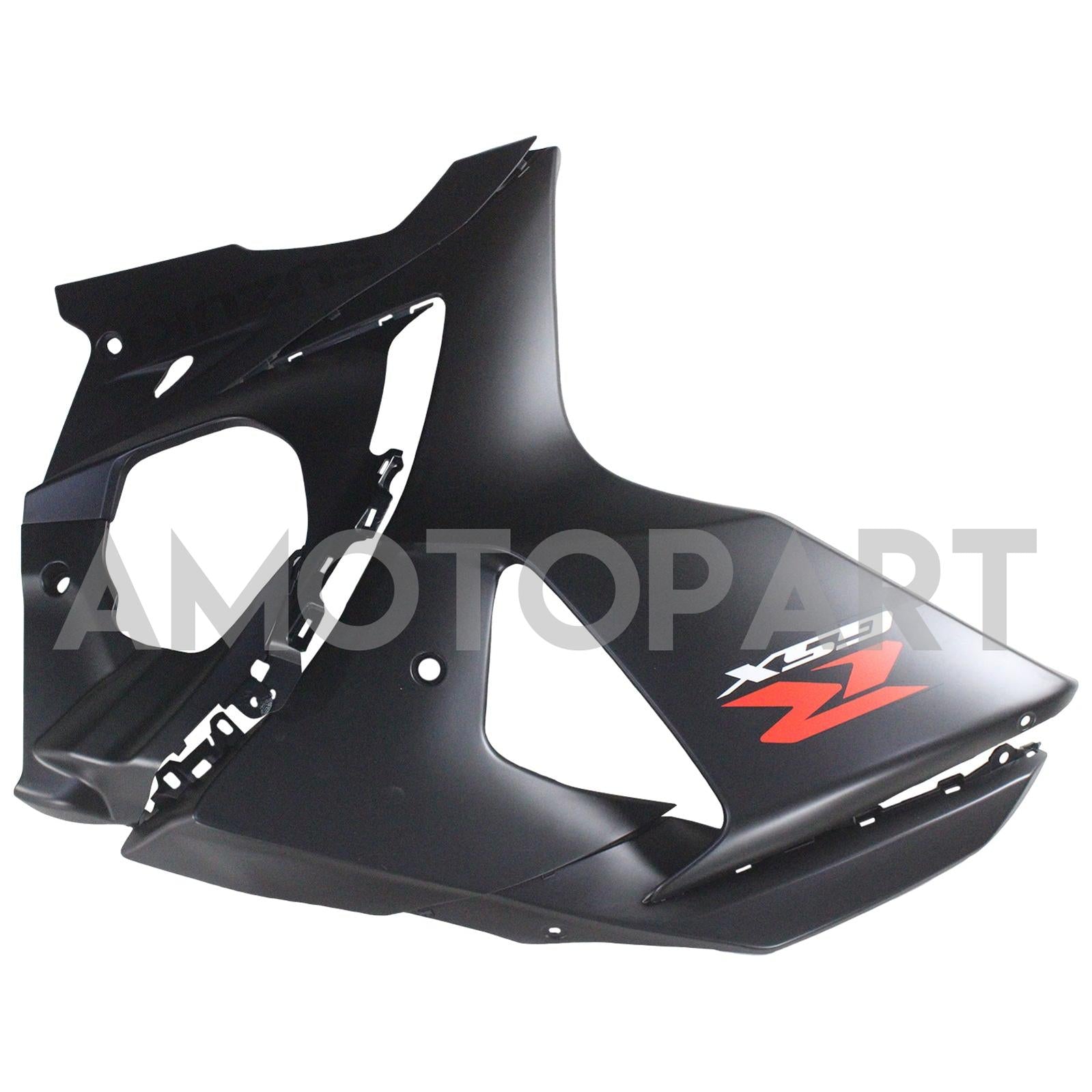 Amotopart 2007-2008 Suzuki GSXR1000 Fairing Matte Black & Red Letter Kit