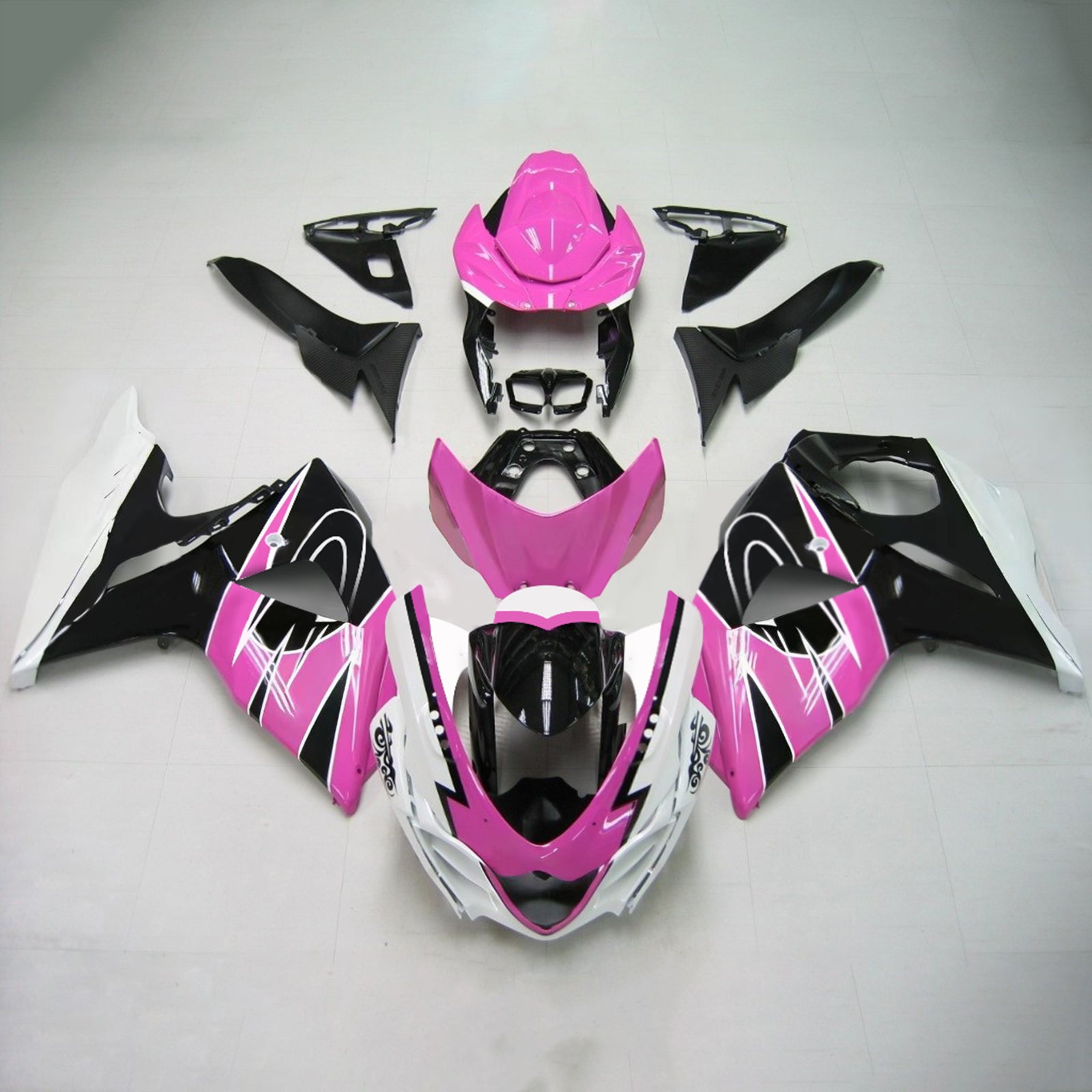Amotopart 2009-2016 Suzuki GSXR1000 Fairing Pink Kit