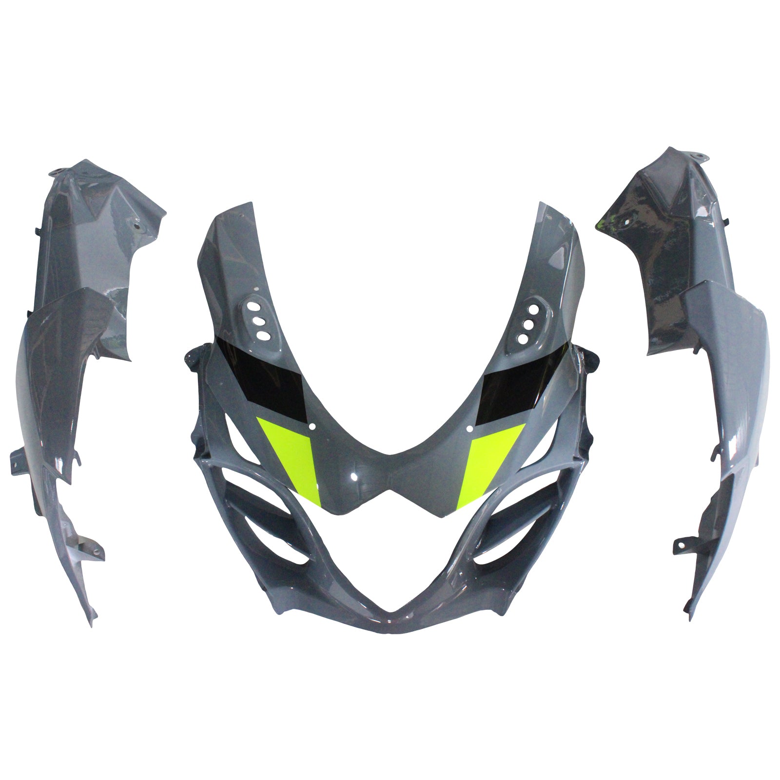 Amotopart 2009-2016 Suzuki GSXR1000 Fairing Grey & Black Kit