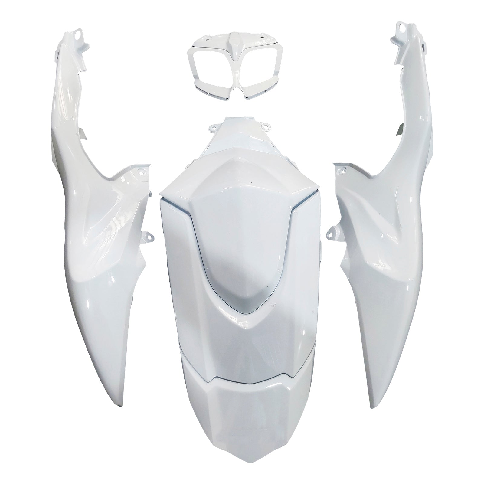Amotopart 2009-2016 Suzuki GSXR1000 Fairing White Kit