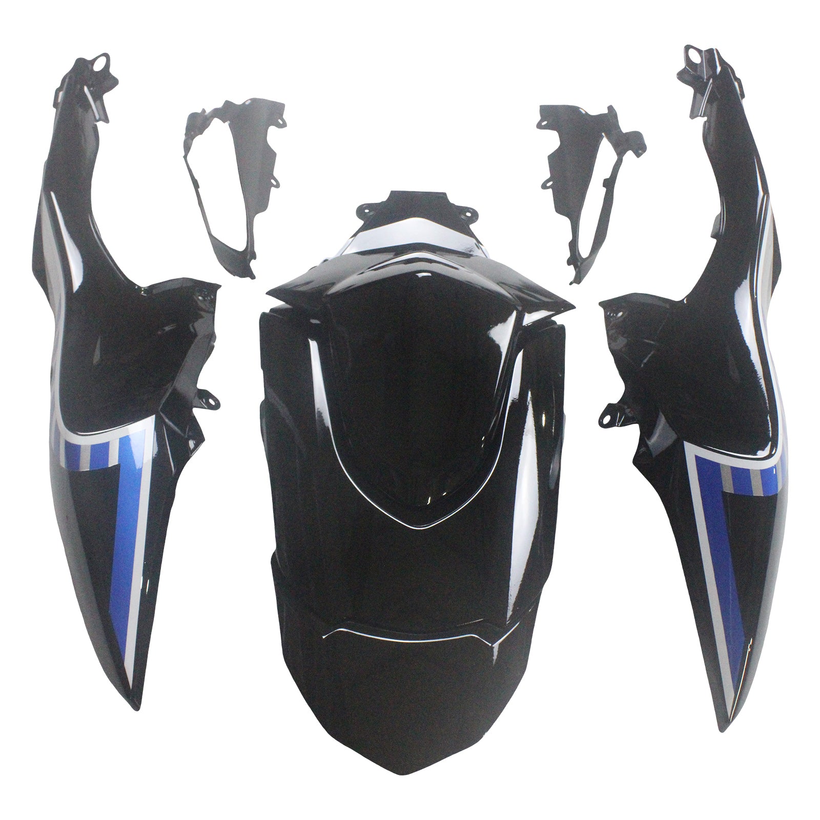 Amotopart 2009–2016 K9 GSXR1000 Suzuki Black &amp; Blue Style3 Verkleidungsset