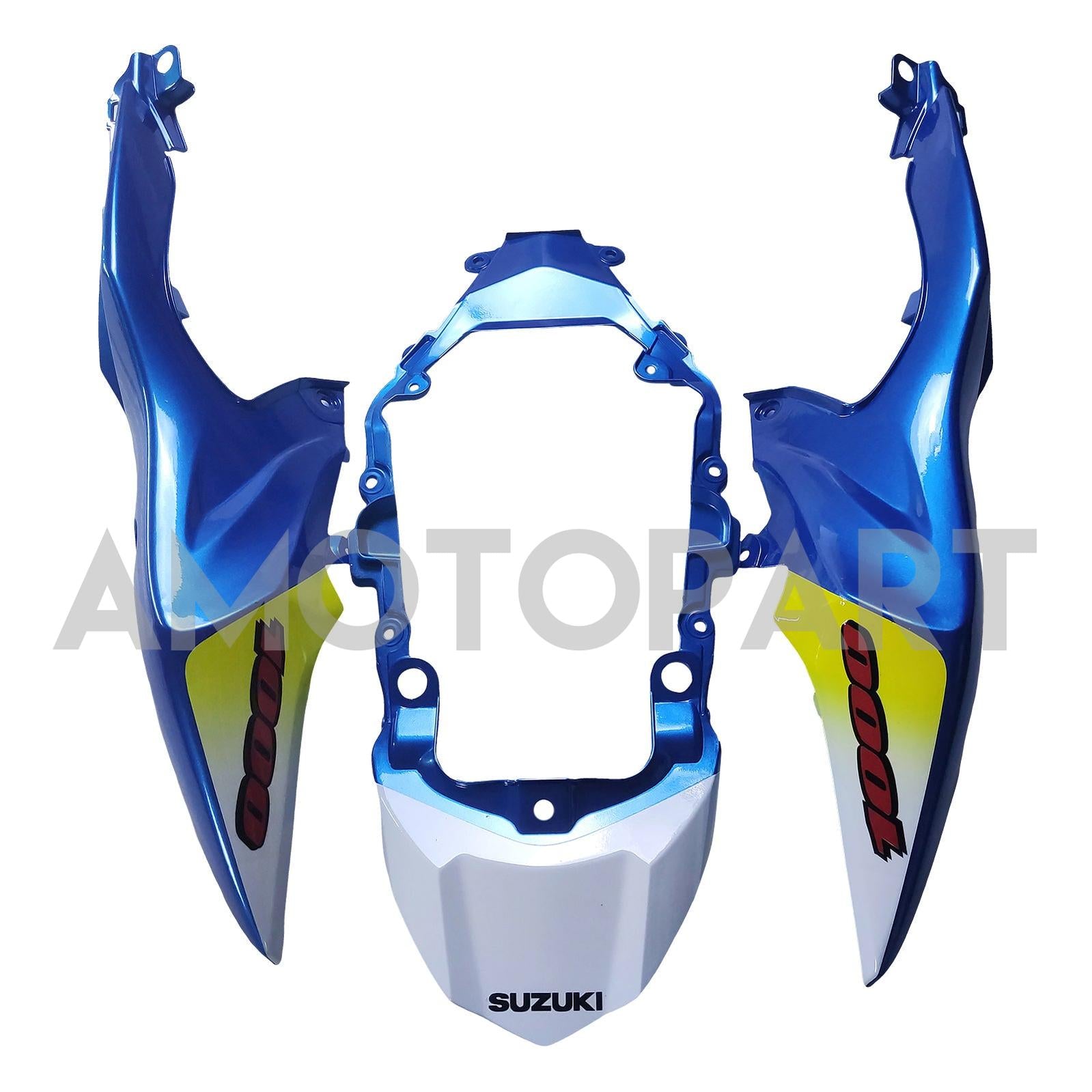 Amotopart 2009–2016 K9 GSXR1000 Suzuki, Blau&Gelbes Style1-Verkleidungskit