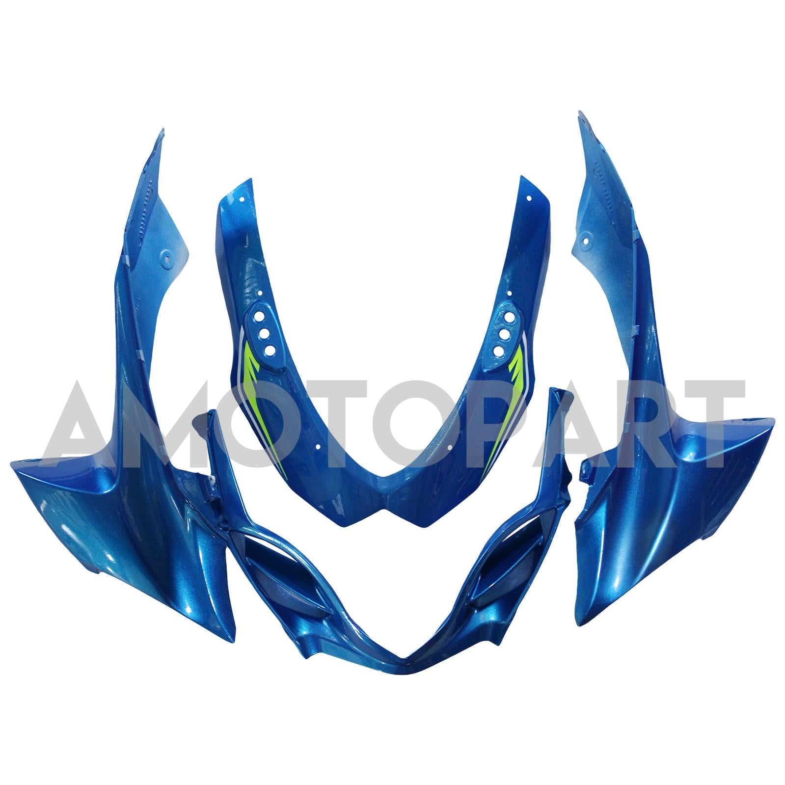 Amotopart 2009-2016 K9 GSXR1000 Suzuki Blue&Yellow Style2 Fairing Kit