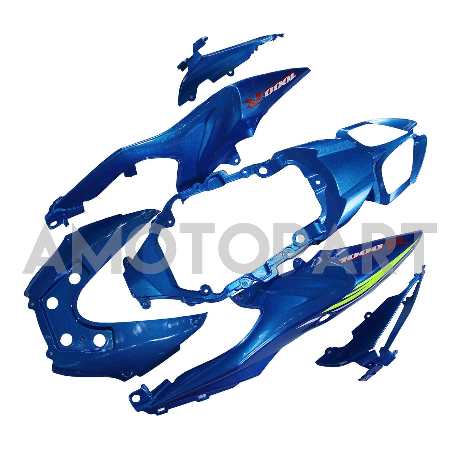 Amotopart 2009-2016 K9 GSXR1000 Suzuki Blue&Yellow Style2 Fairing Kit