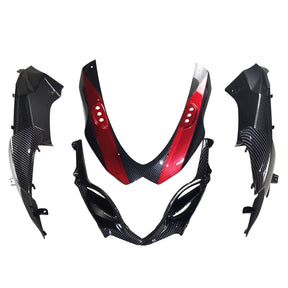 Amotopart 2009-2016 K9 GSXR1000 Suzuki Carbon Fiber with Red Accents Fairing Kit