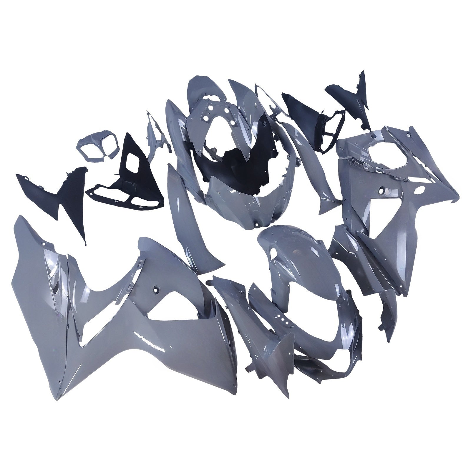 Amotopart 2009-2016 K9 GSXR1000 スズキ グレー&ブラック フェアリングキット