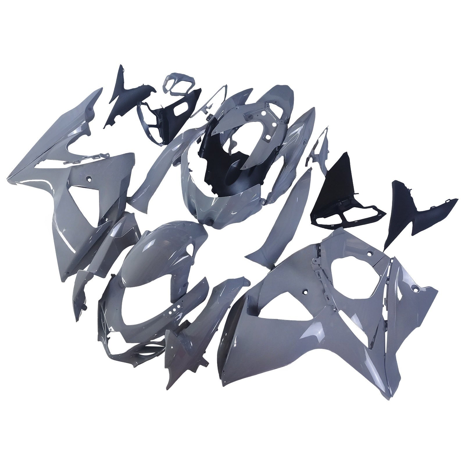 Amotopart 2009-2016 K9 GSXR1000 スズキ グレー&ブラック フェアリングキット