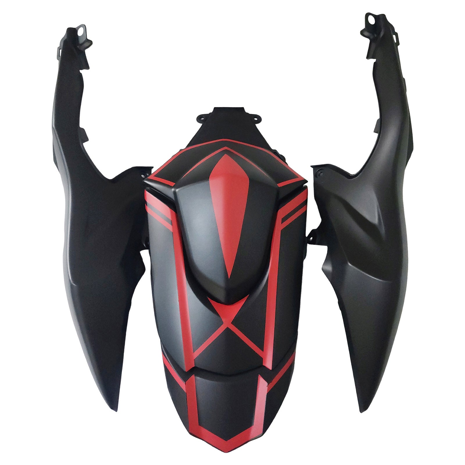 Amotopart 2009-2016 K9 GSXR1000 Suzuki Matte Black with Red Stripe Fairing Kit