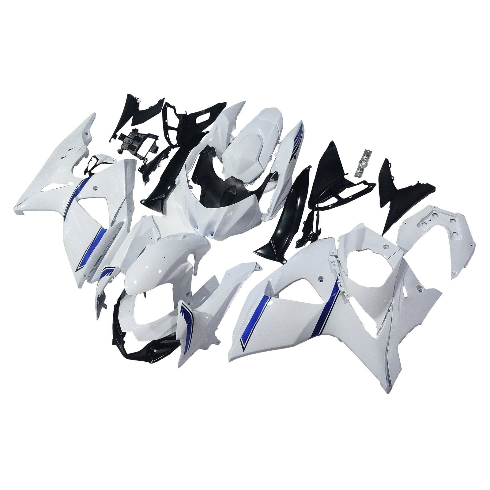 Amotopart 2009-2016 K9 GSXR1000 Suzuki Blue&White Style5 Fairing Kit