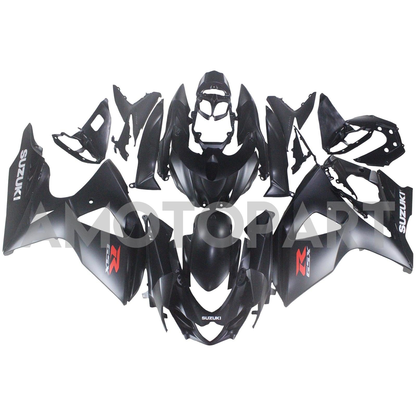 Amotopart 2009-2016 K9 GSXR1000 Suzuki Matte Black Fairing Kit