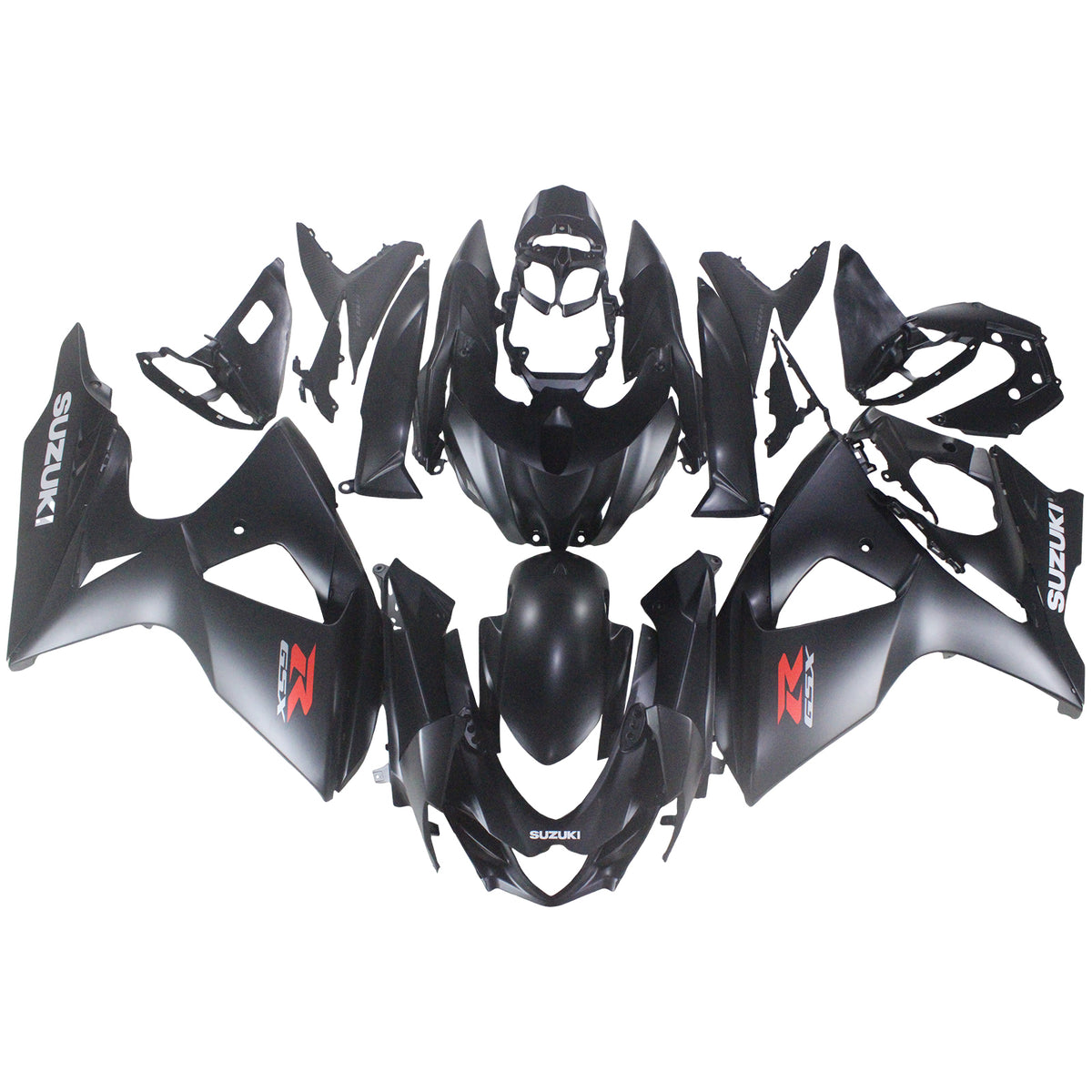 Amotopart 2009-2016 K9 GSXR1000 Suzuki Matte Black Fairing Kit