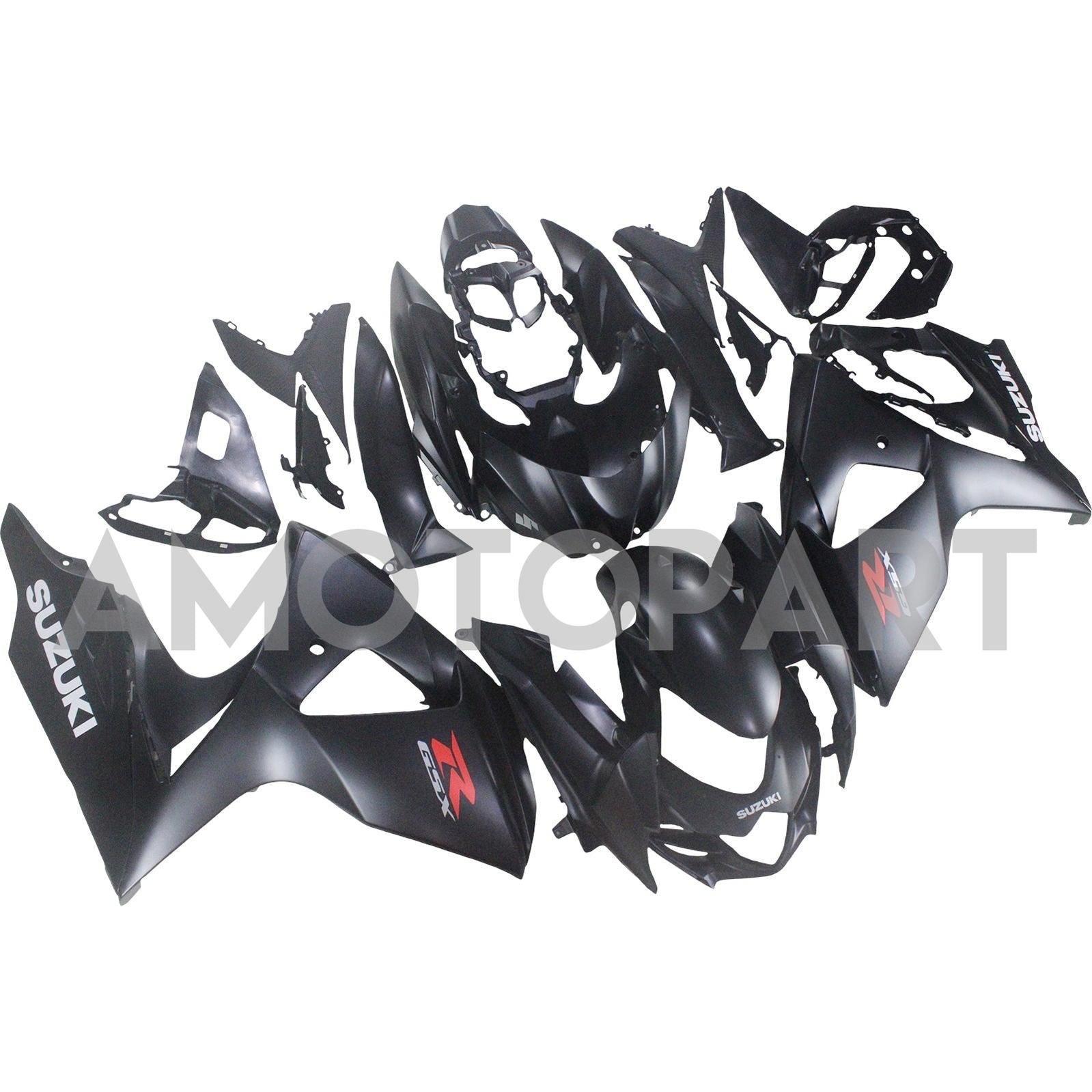 Amotopart 2009-2016 K9 GSXR1000 Suzuki Matte Black Fairing Kit