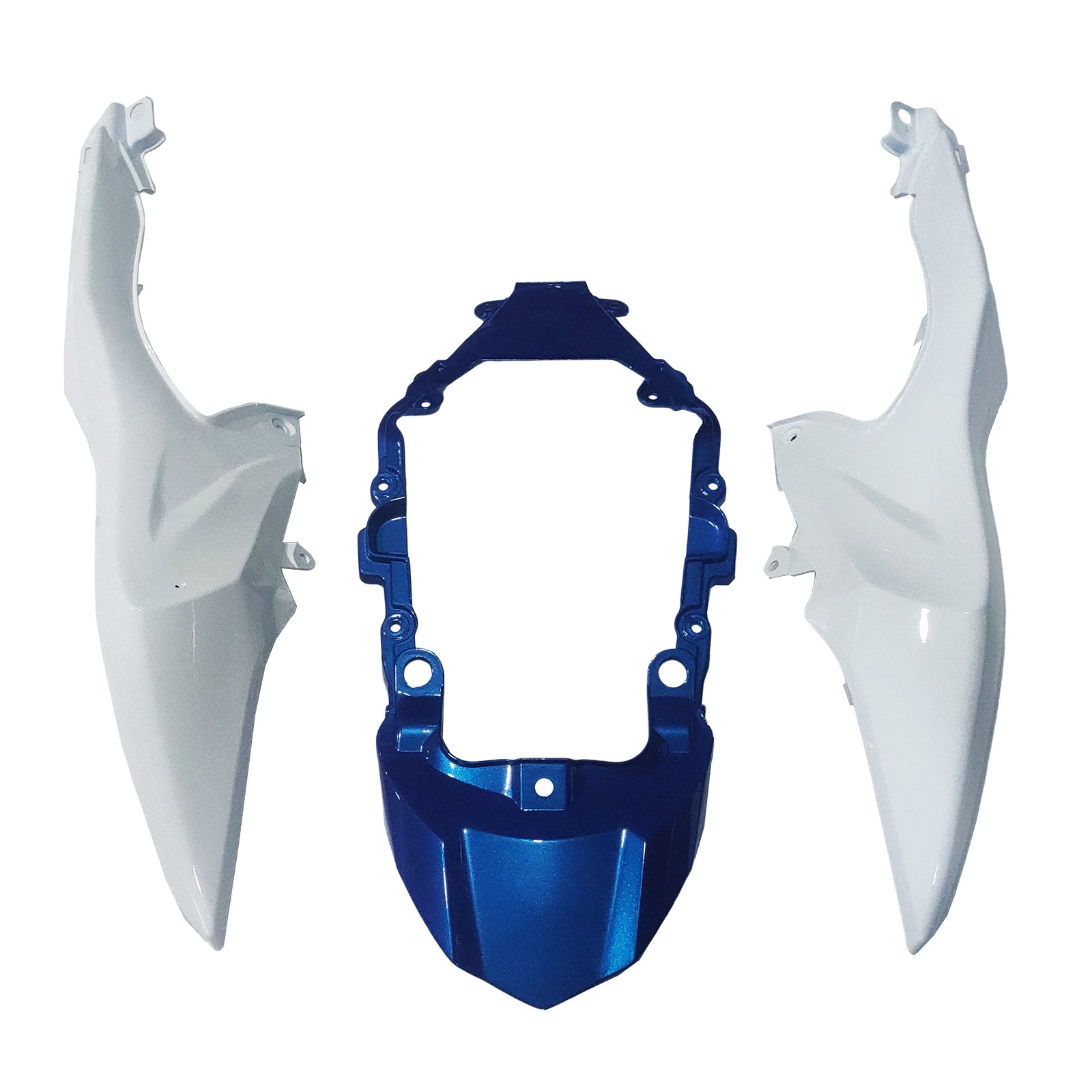 Amotopart 2009-2016 K9 GSXR1000 Suzuki White&Blue Style5 Fairing Kit