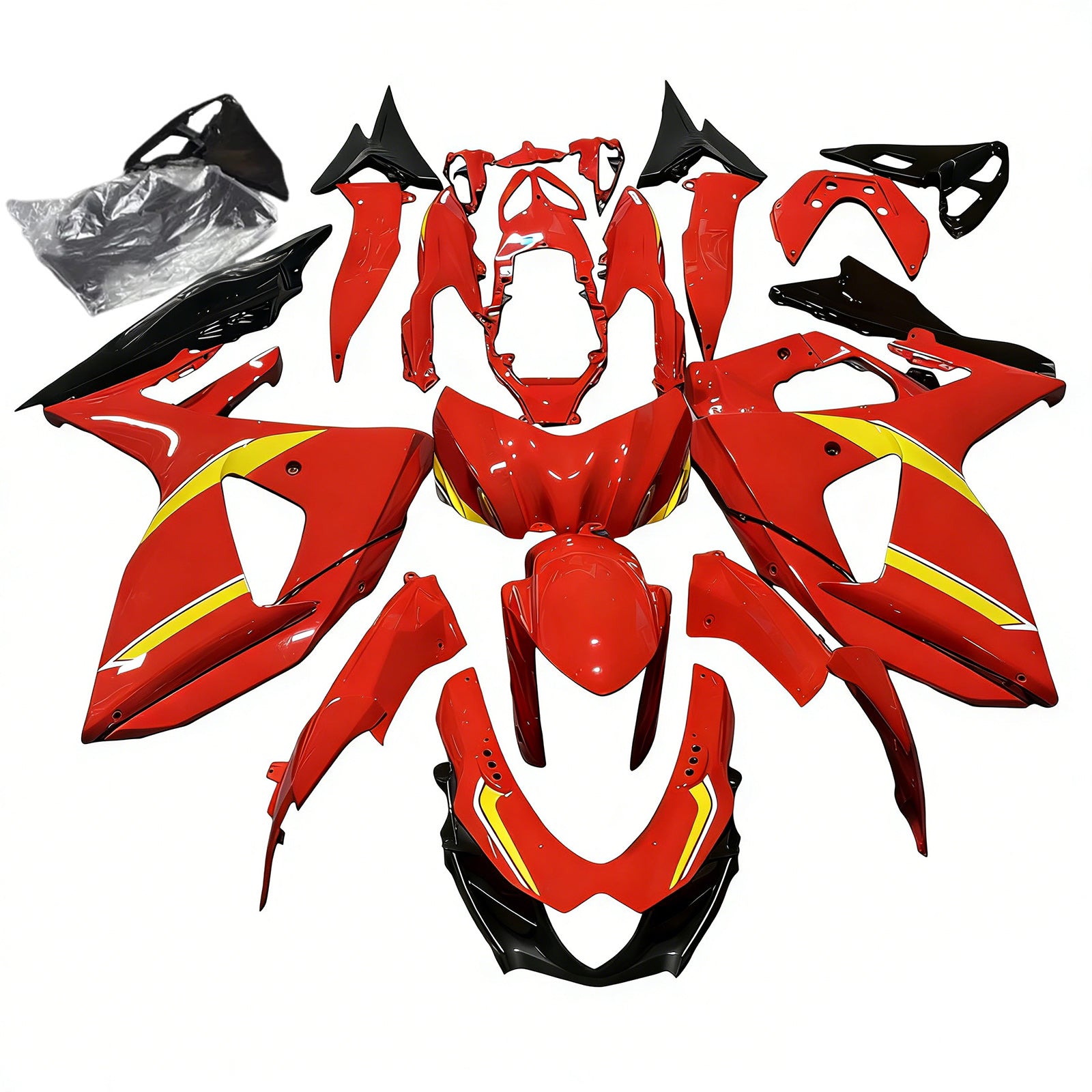 Kit carena iniezione carrozzeria plastica ABS per Suzuki GSXR1000 2009-2016 K9