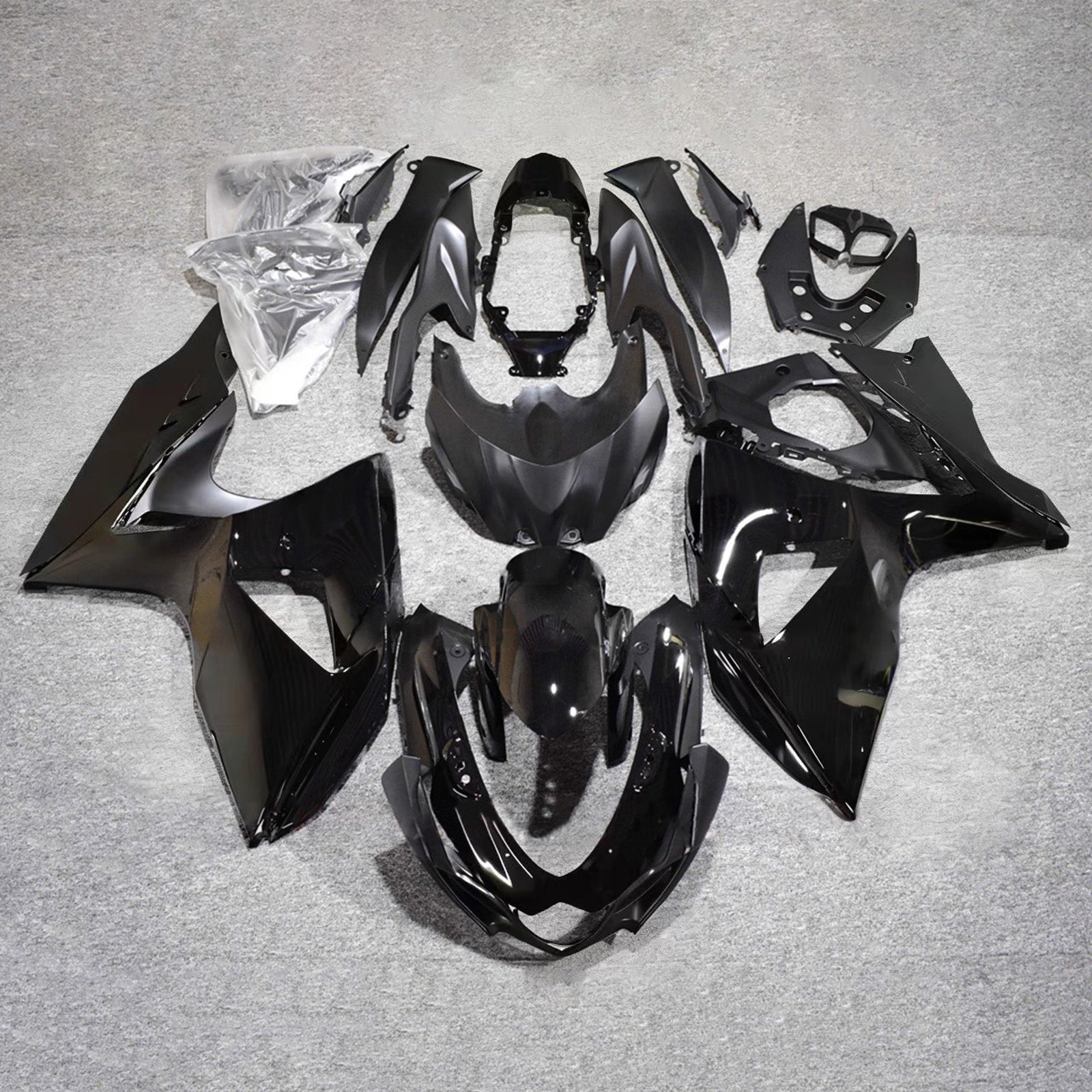 Amotopart 2009-2016 Suzuki GSXR1000 Black Fairing Kit