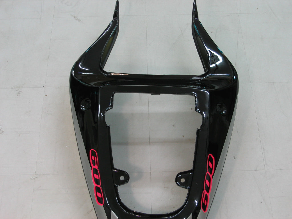 Amotopart Suzuki 01-03 GSXR600 & 00-03 GSXR750 Silver GSXR Racing Red Black Fairing Kit