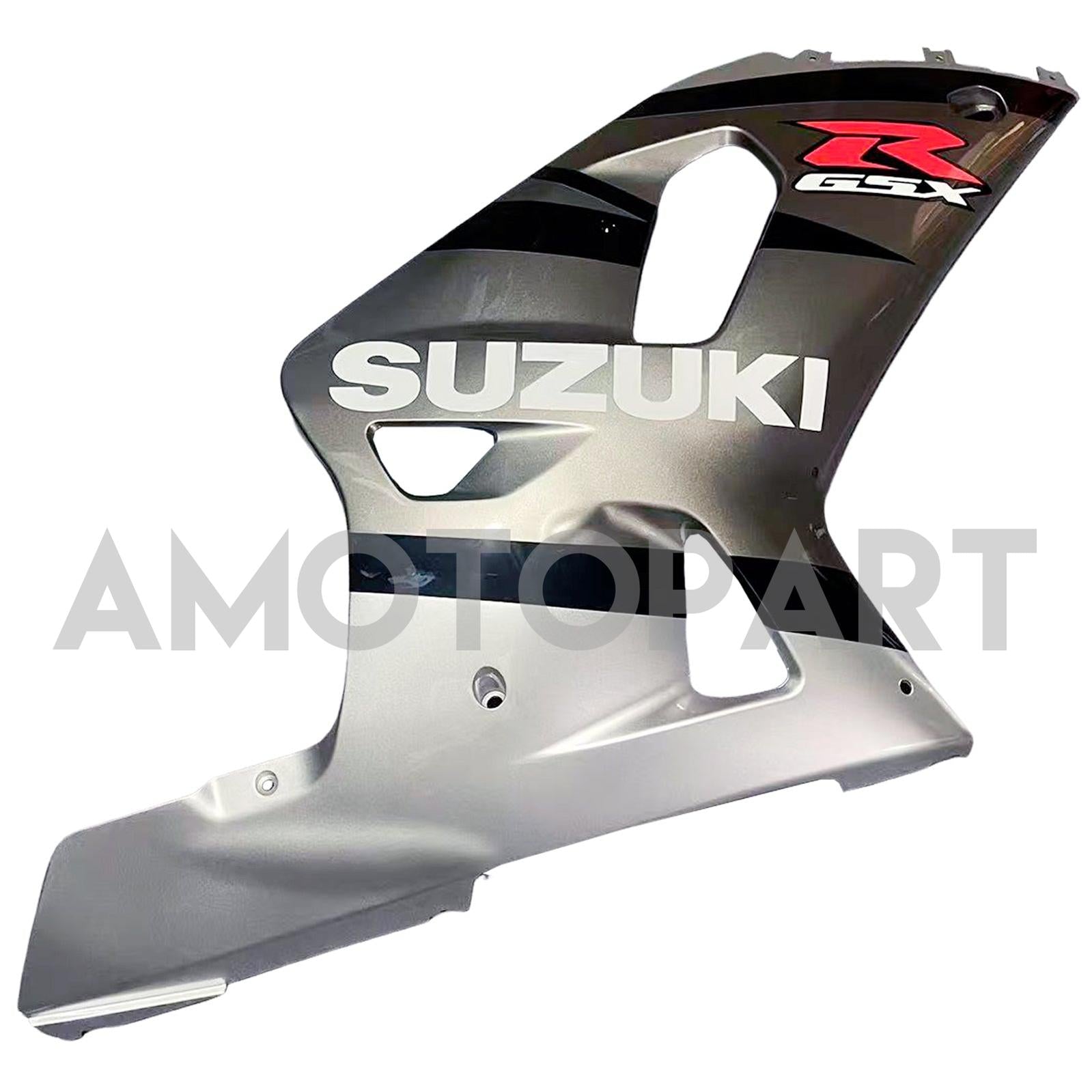 Amotopart Suzuki 01-03 GSXR600 & 00-03 GSXR750 2-Tone GSXR Racing Silver Fairing Kit