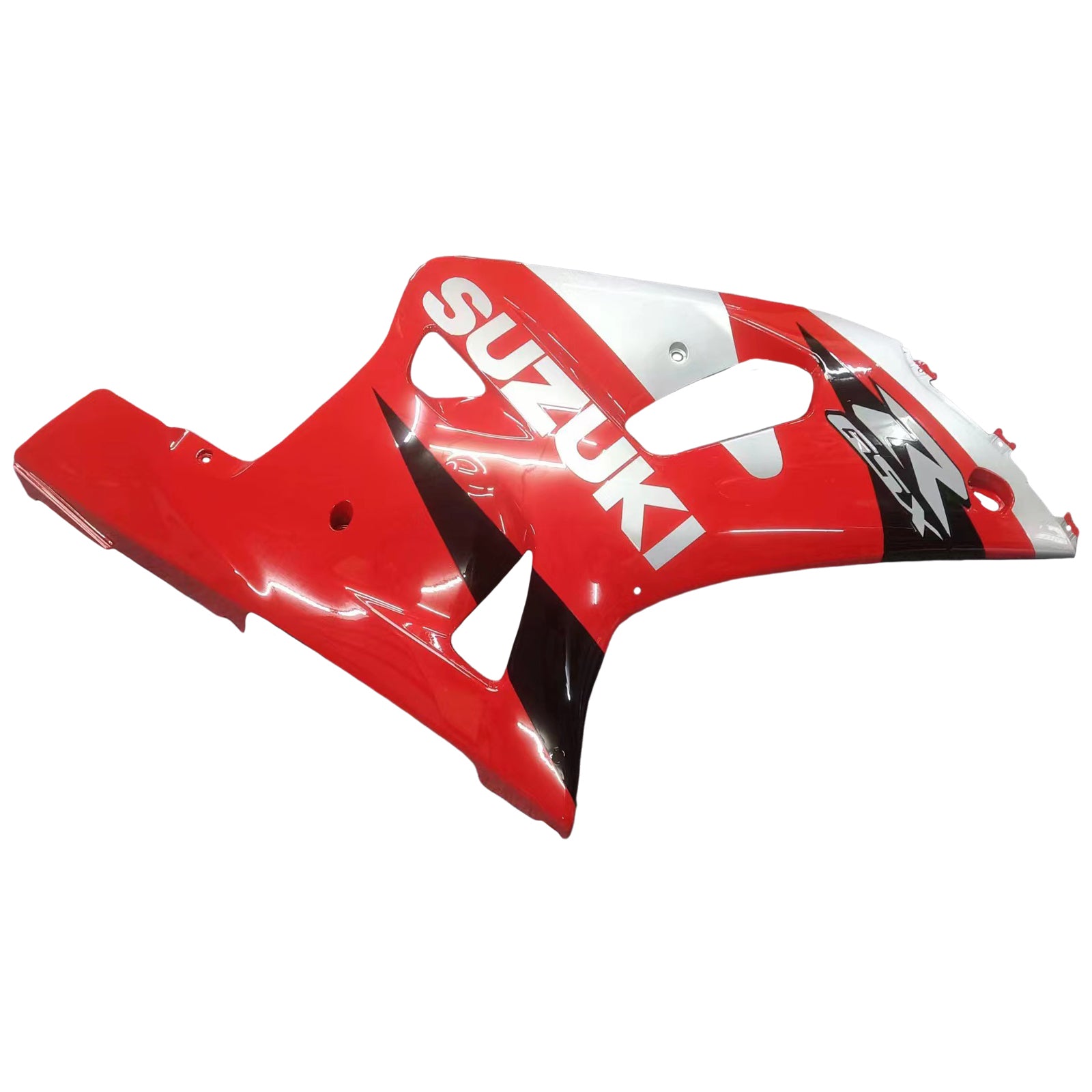 Amotopart Suzuki 01-03 GSXR600 & 00-03 GSXR750 Red Silver Black Fairing Kit