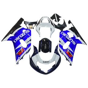 Amotopart Suzuki 01-03 GSXR600 & 00-03 GSXR750 Blue White Black Fairing Kit