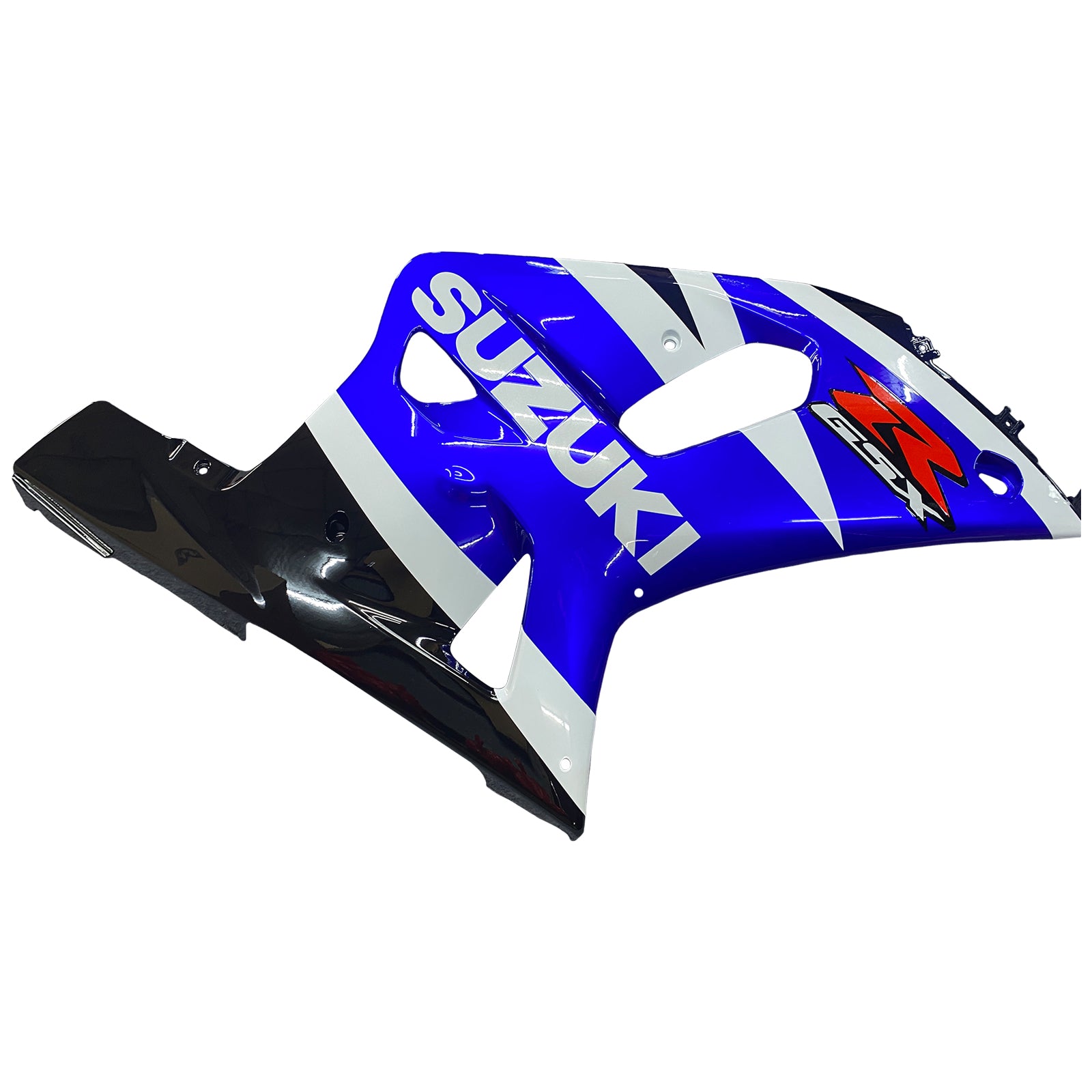 Amotopart Suzuki 01-03 GSXR600 & 00-03 GSXR750 Kit de carénage bleu blanc noir