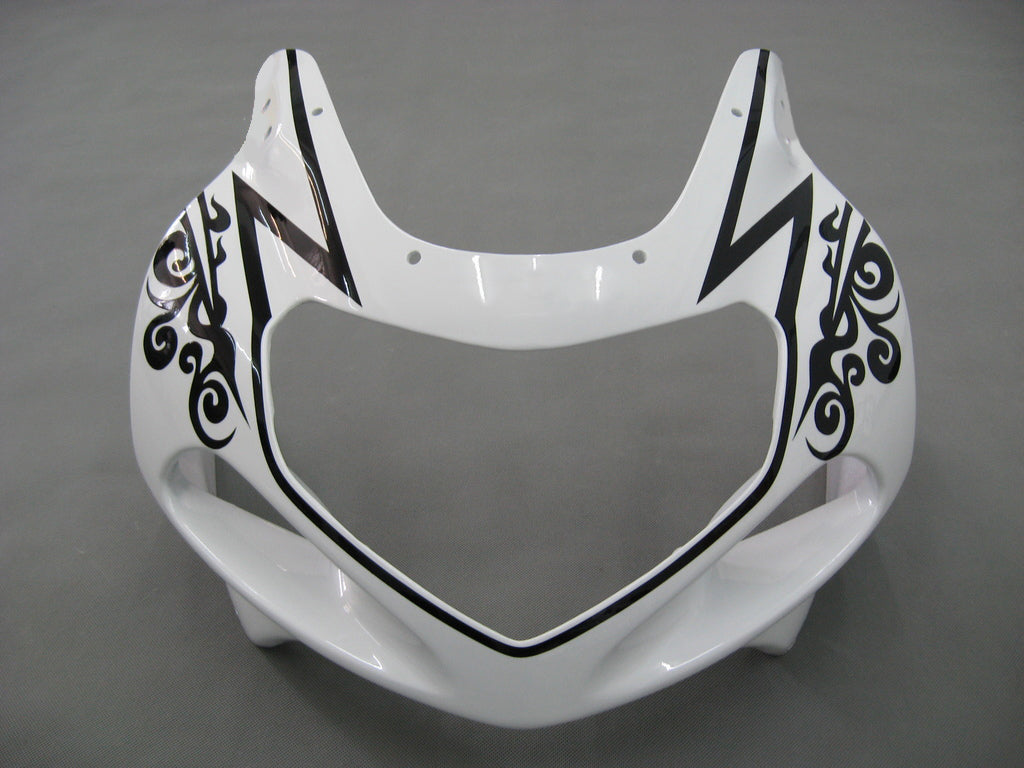 Amotopart Suzuki 01-03 GSXR600 & 00-03 GSXR750 White Black Fairing Kit