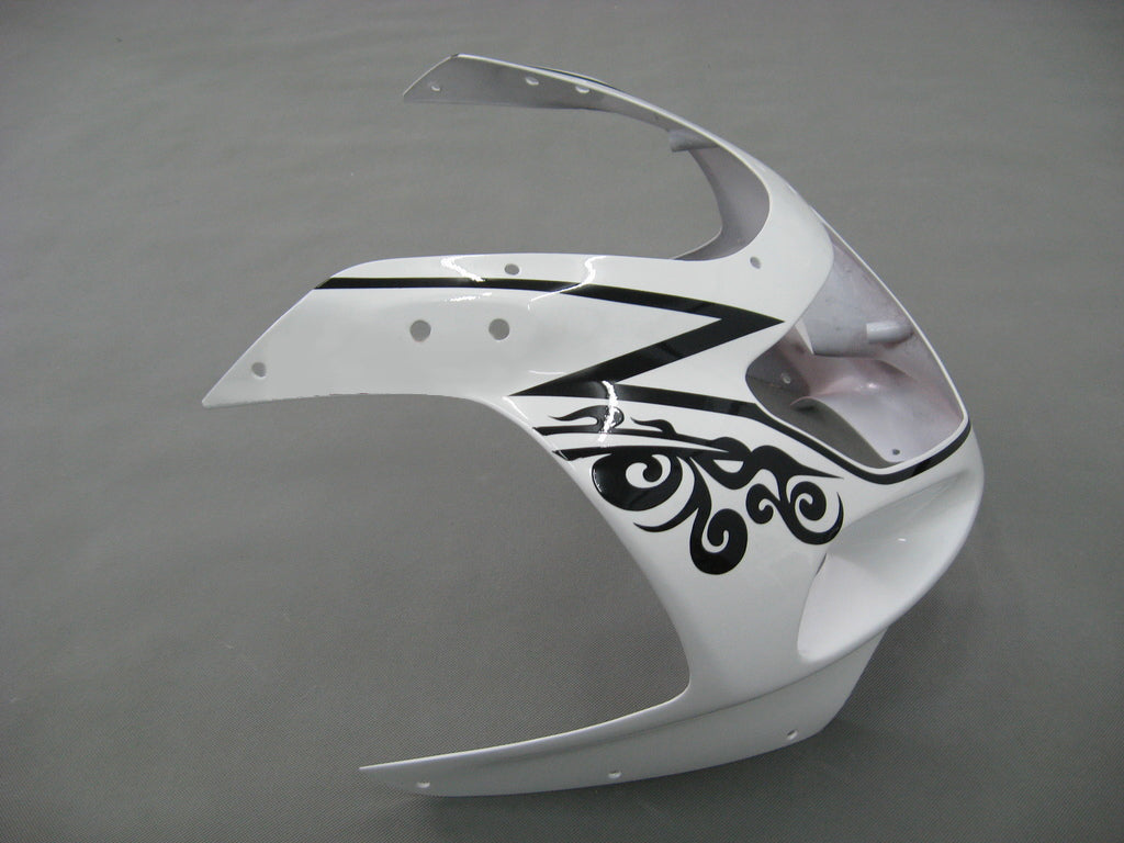 Amotopart Suzuki 01-03 GSXR600 & 00-03 GSXR750 White Black Fairing Kit