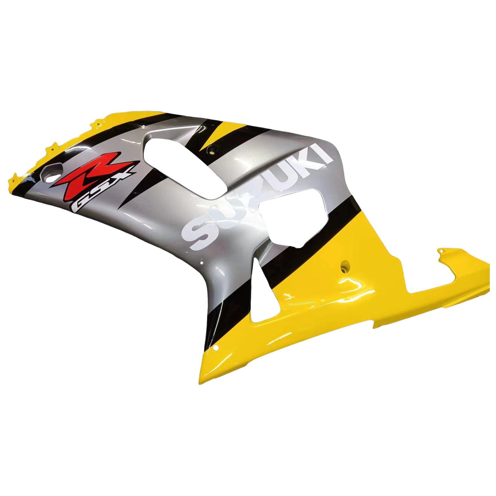 Amotopart Suzuki 01-03 GSXR600 & 00-03 GSXR750 Yellow Silver GSXR Racing Fairing Kit