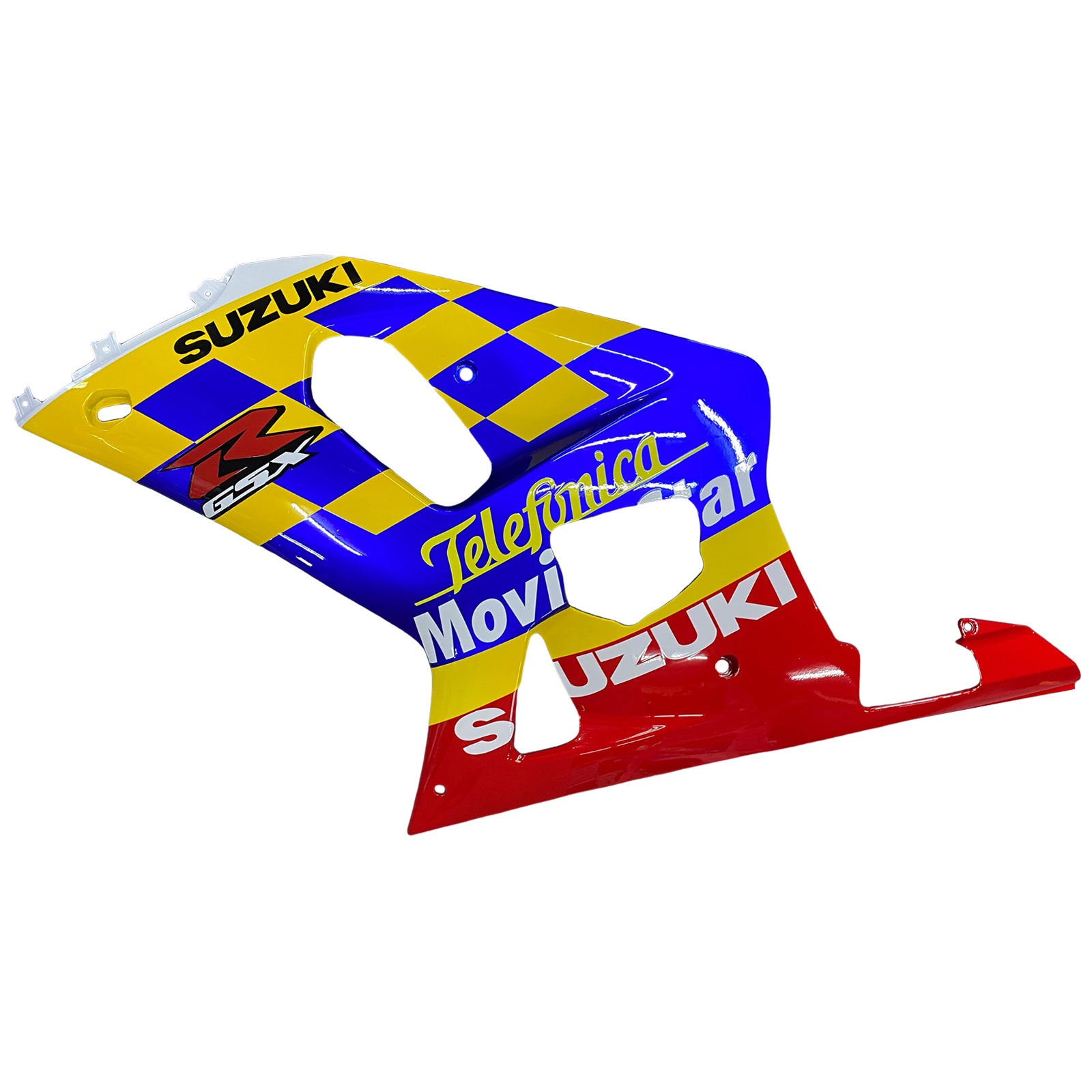 Amotopart Suzuki 01-03 GSXR600 & 00-03 GSXR750 Fairing Blue Yellow Multi Kit