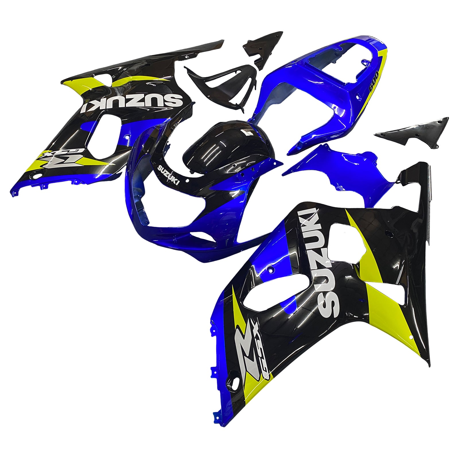 Amotopart Suzuki 01-03 GSXR600 & 00-03 GSXR750 Blue Black GSXR Racing Fairing Kit