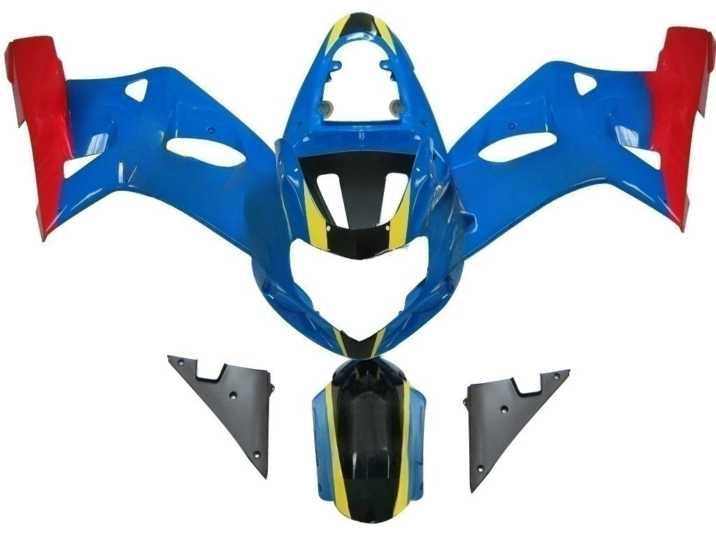 Amotopart Suzuki 01-03 GSXR600 & 00-03 GSXR750 Blue Red Rizla GSXR Racing Fairing Kit