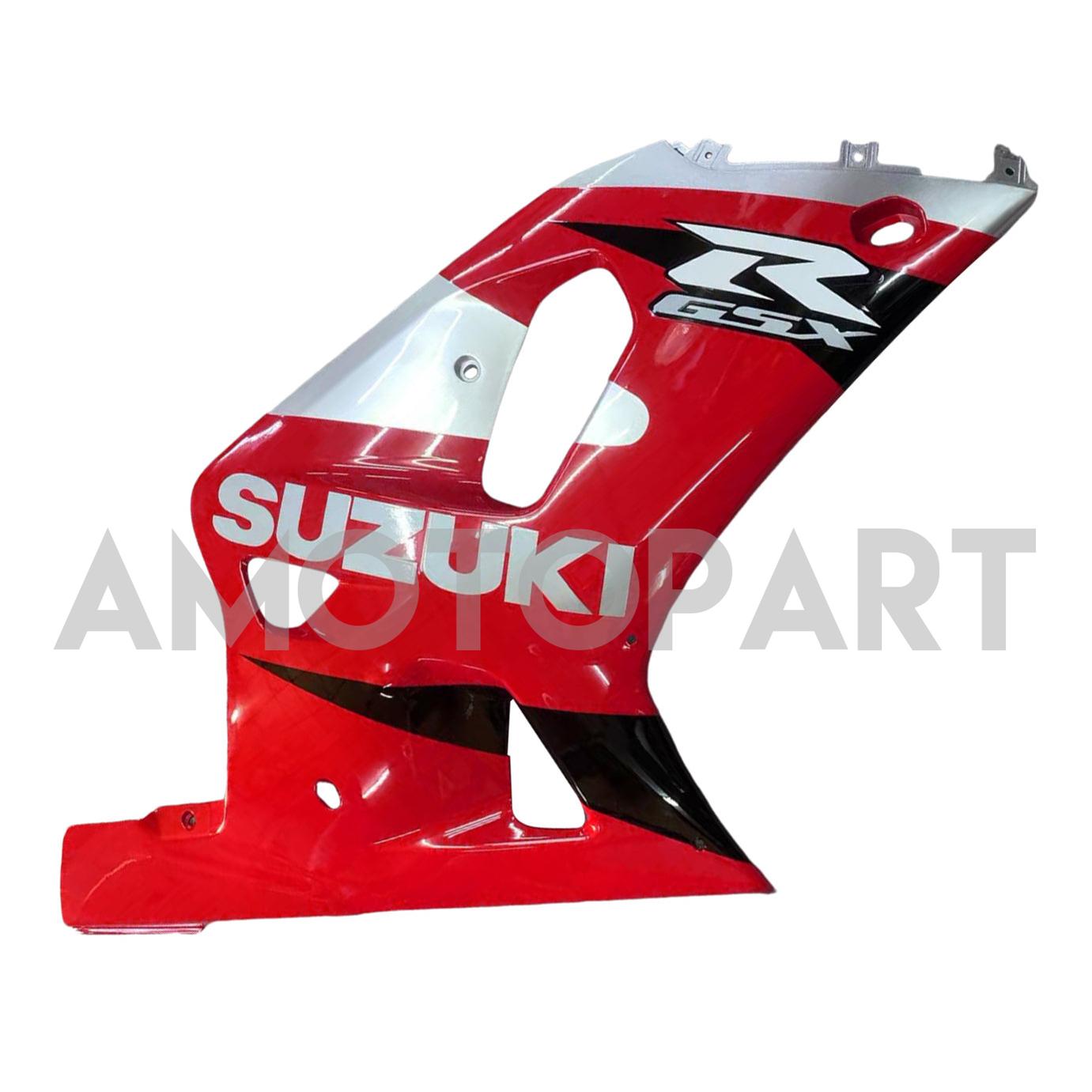 Amotopart Suzuki 01-03 GSXR600 & 00-03 GSXR750 Racing Red Silver Fairing Kit