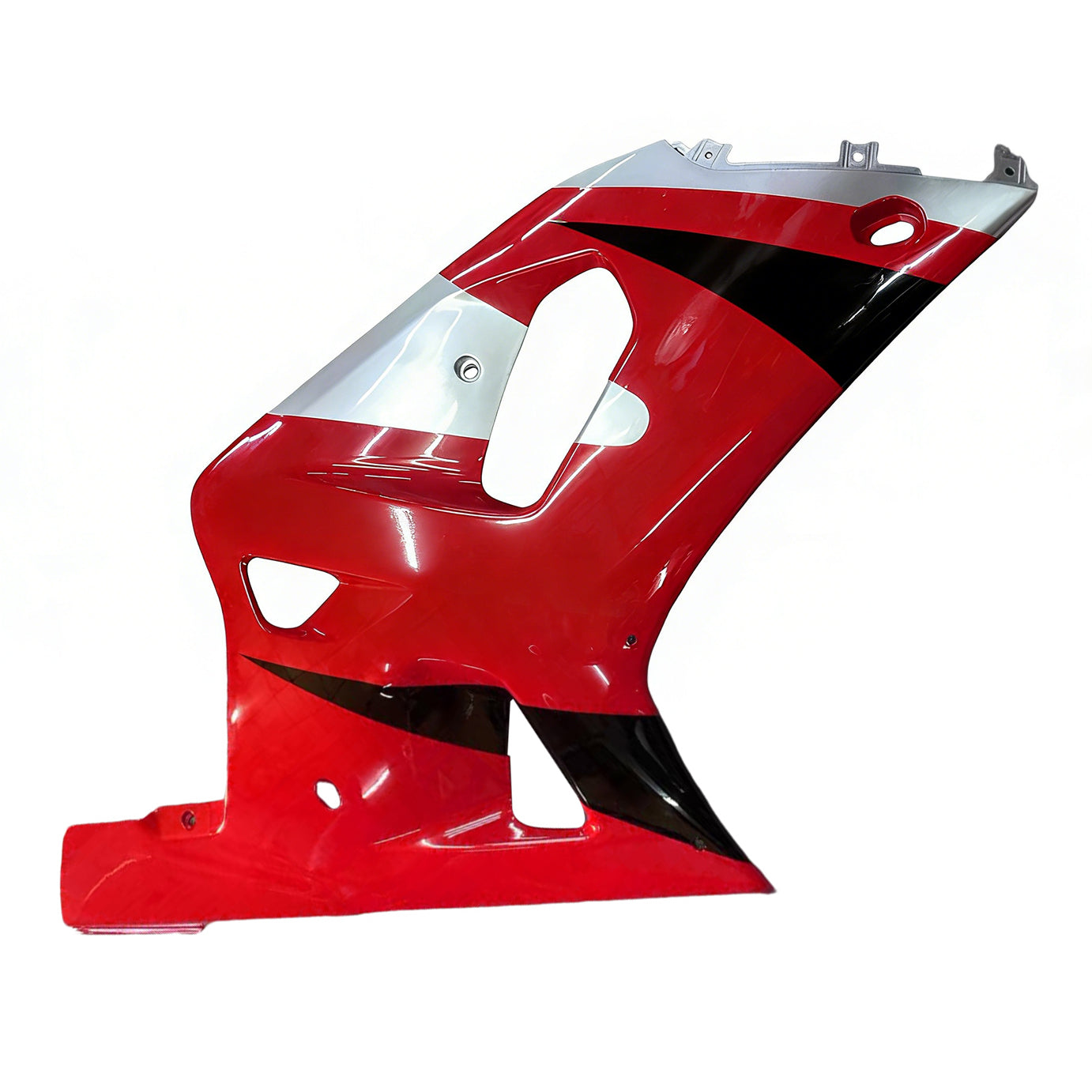 Amotopart Suzuki 01-03 GSXR600 & 00-03 GSXR750 Racing Red Silver Fairing Kit