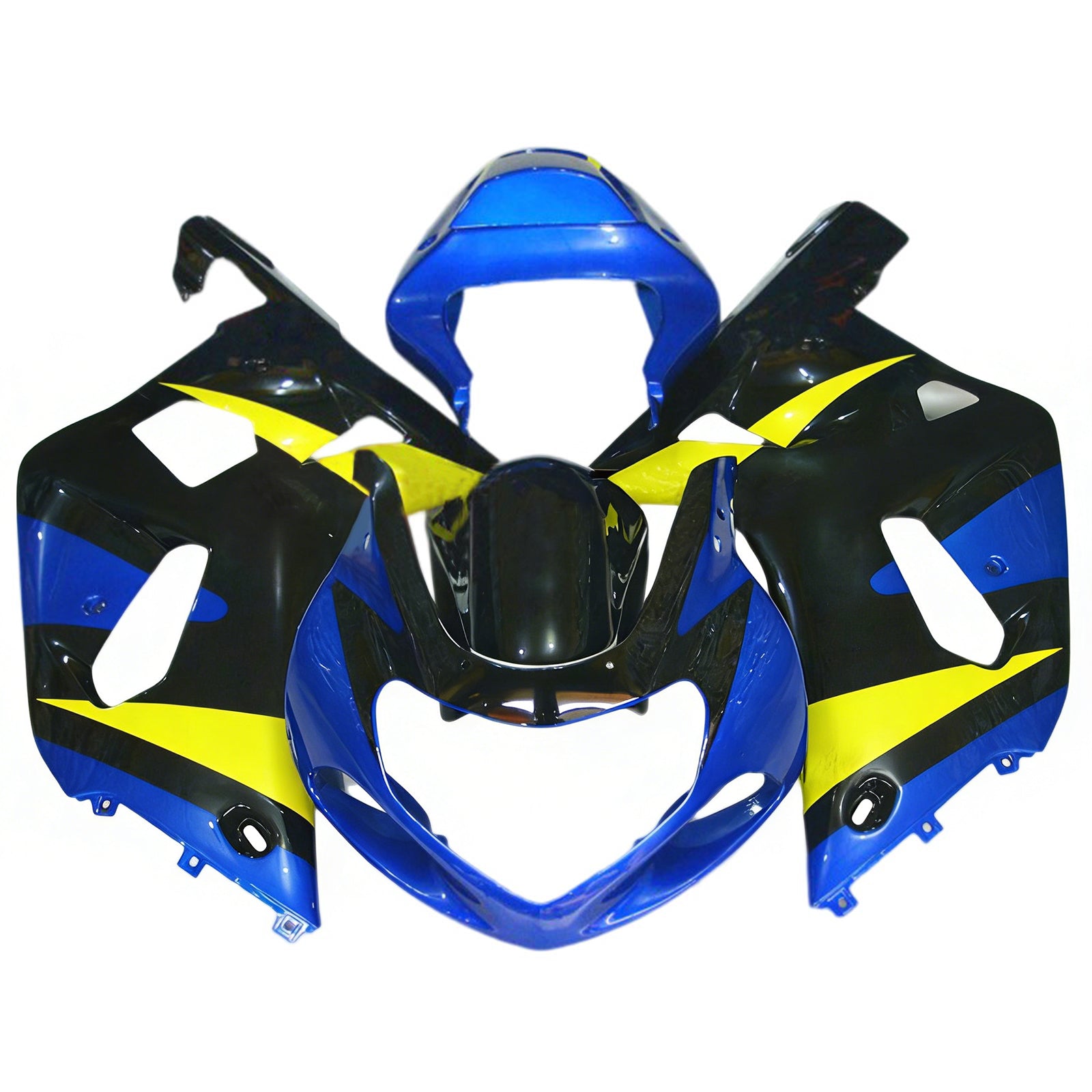 Amotopart Suzuki 01-03 GSXR600 & 00-03 GSXR750 Blue Yellow Fairing Kit