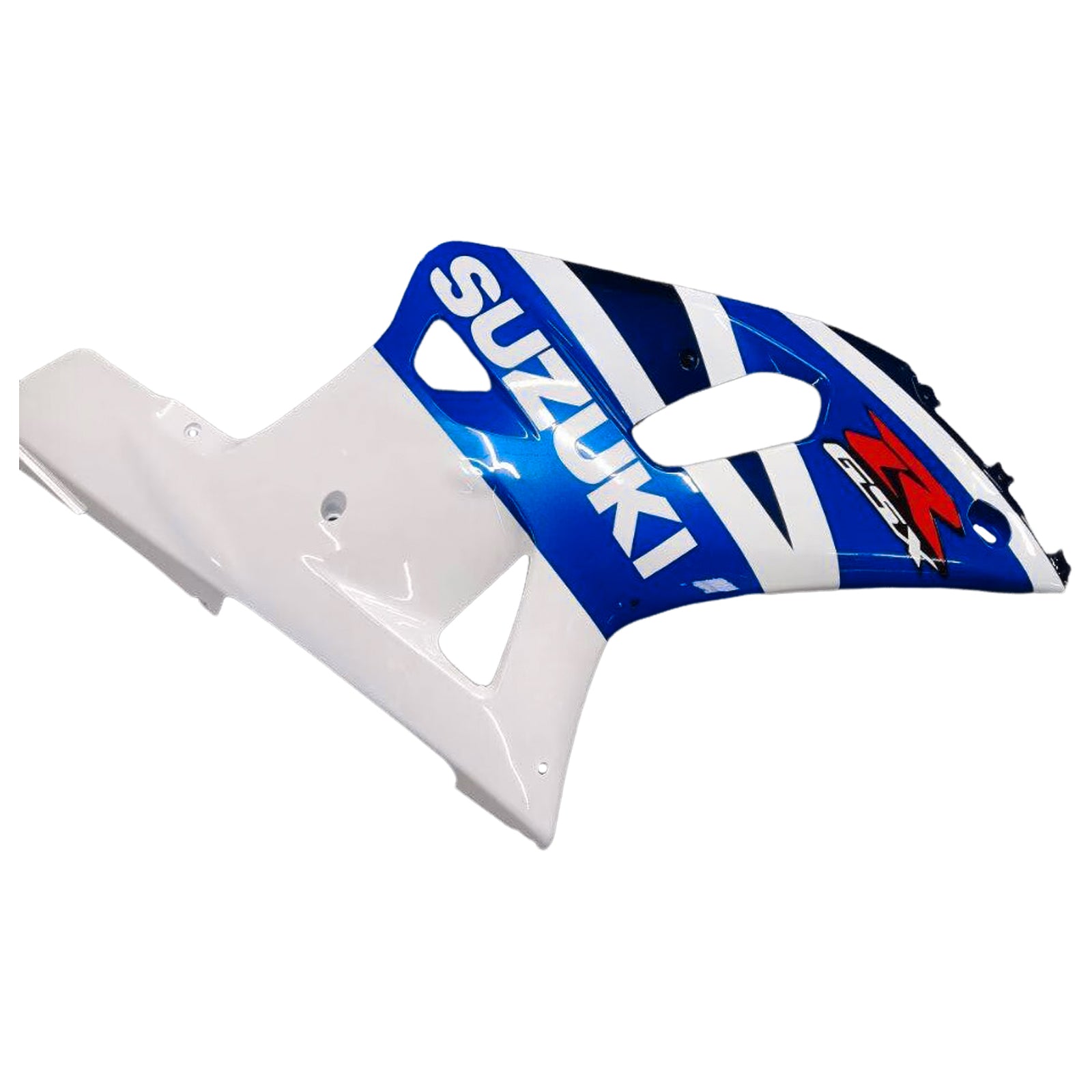 Amotopart Suzuki 01-03 GSXR600 & 00-03 GSXR750 Kit de carénage blanc bleu