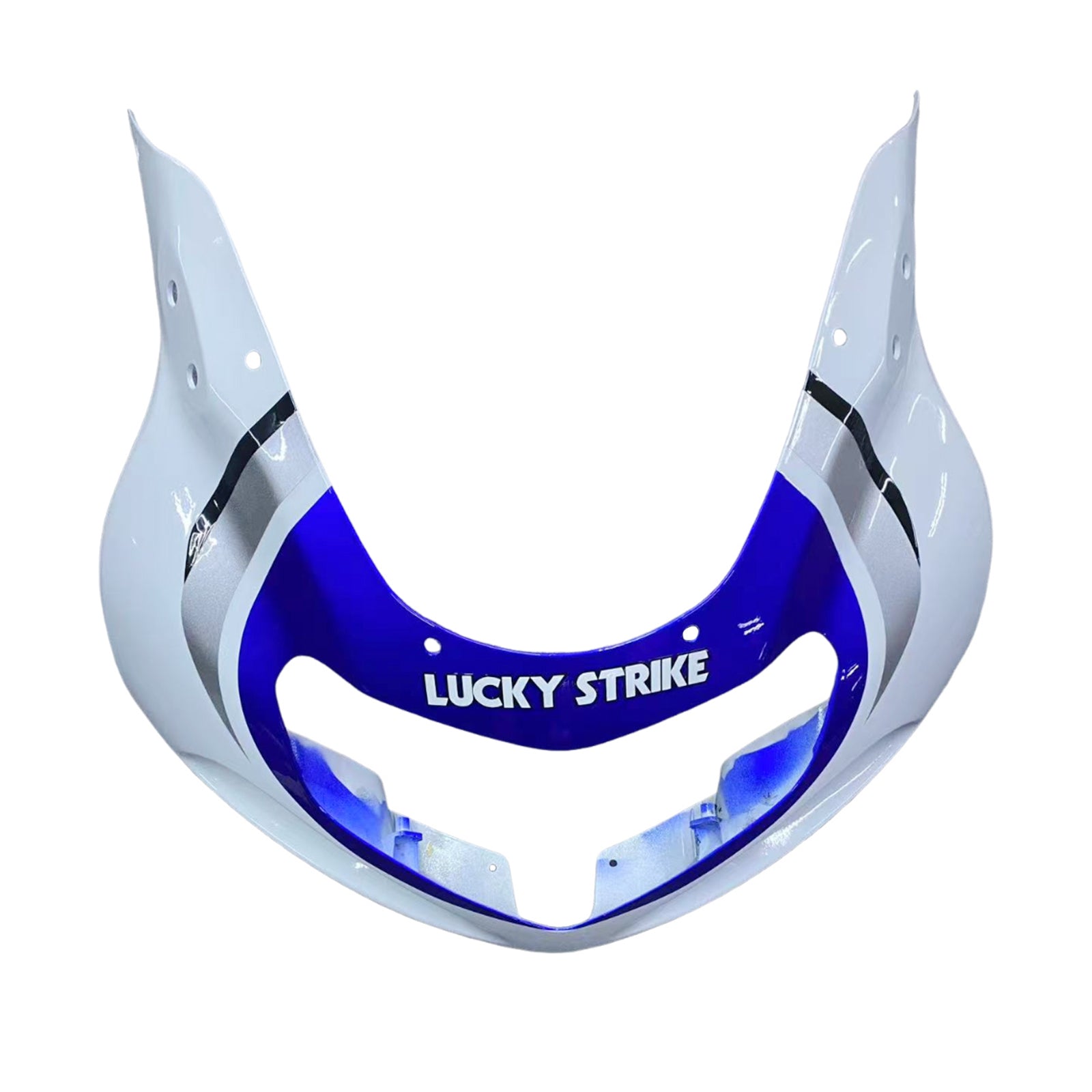 Amotopart 2001-2003 GSXR600 2000-2003 GSXR750 K1 Suzuki White with Blue Emblems Fairing Kit