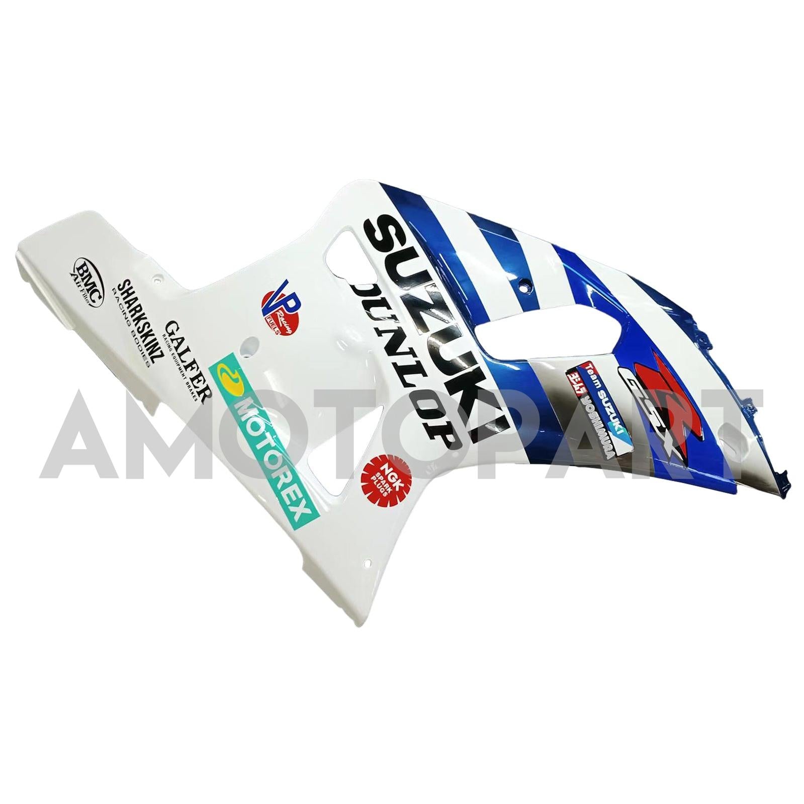 Amotopart 2001-2003 GSXR600 2000-2003 GSXR750 K1 Suzuki Blue White Fairing Kit