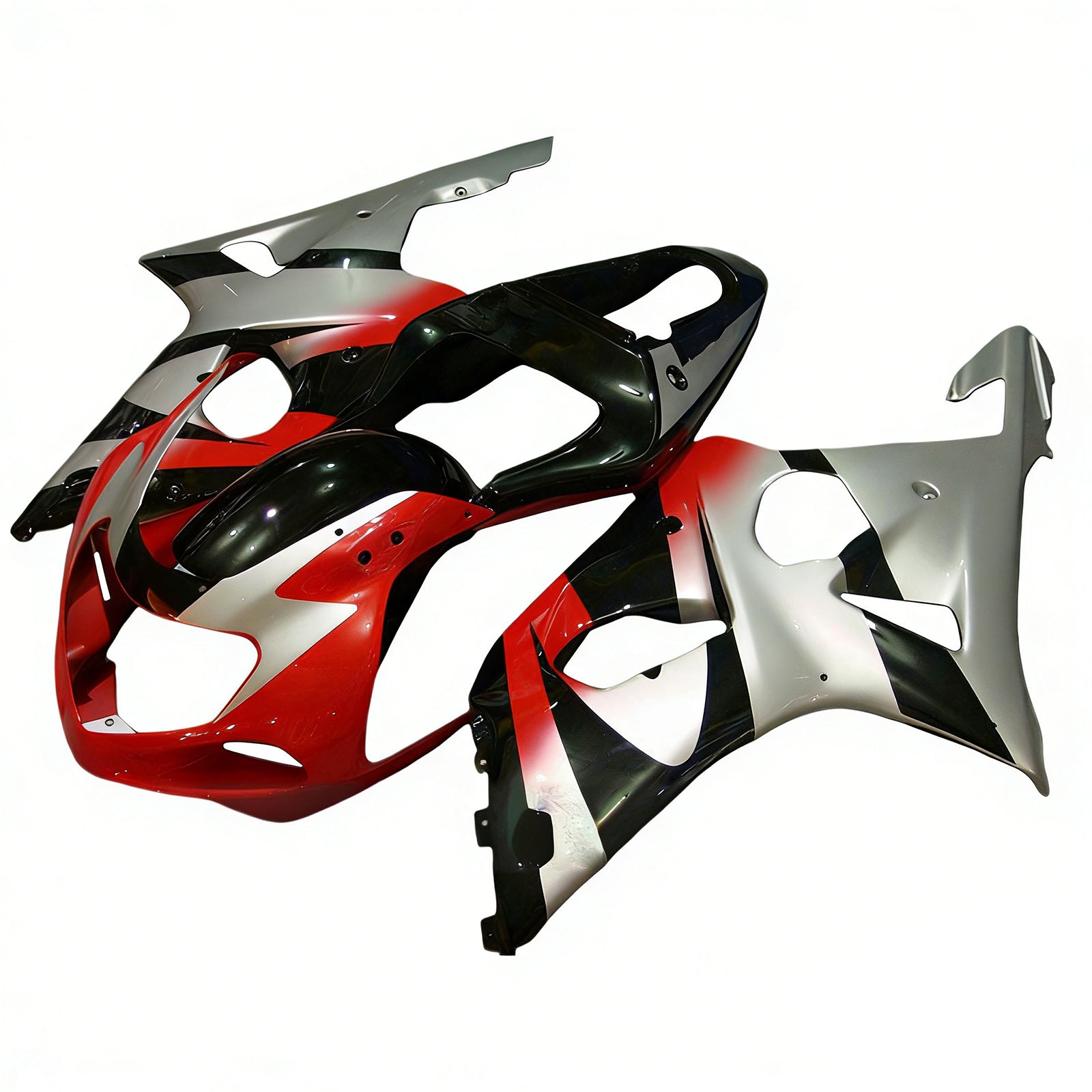 Amotopart 2001-2003 GSXR600 2000-2003 GSXR750 K1 Suzuki Kit carena rosso grigio