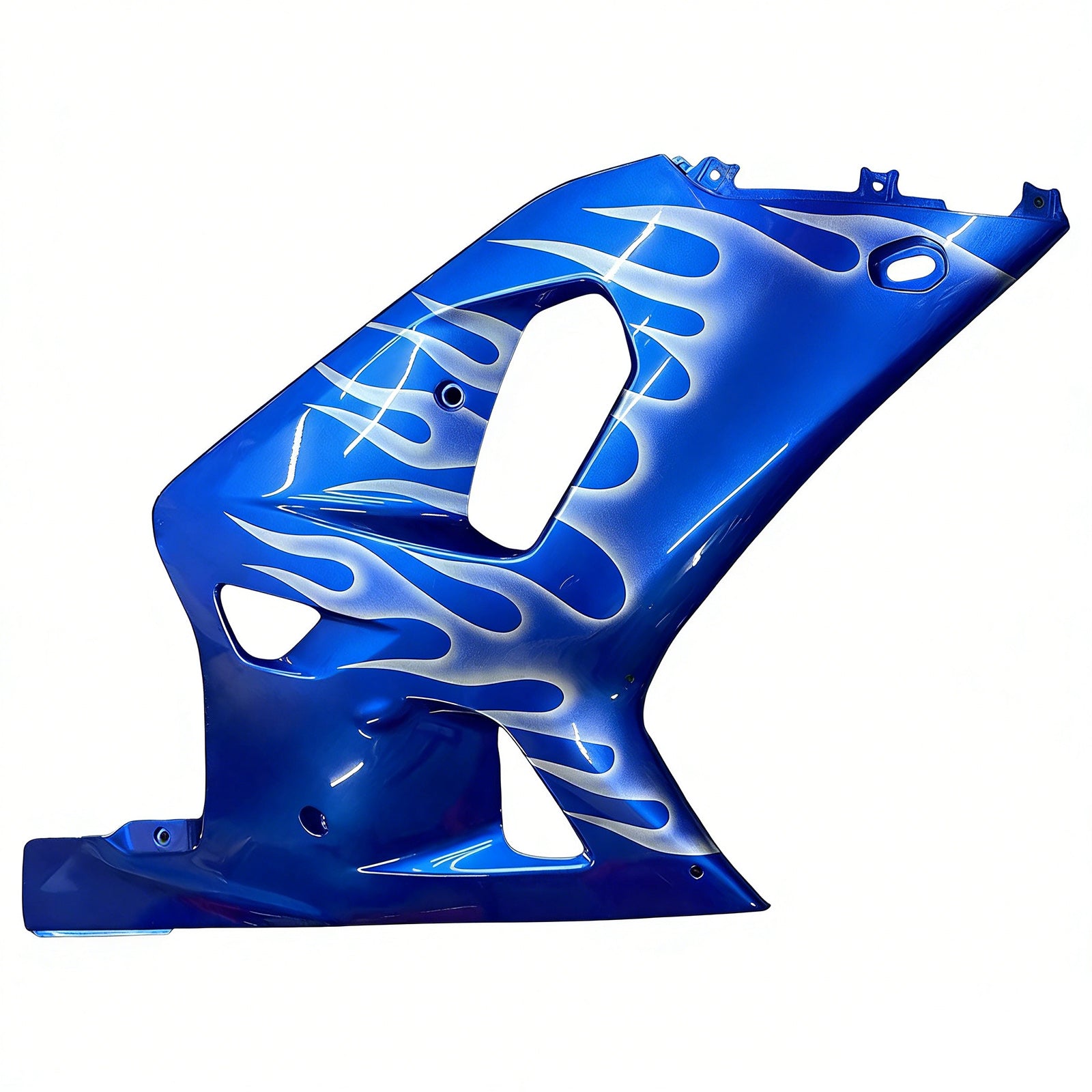 Amotopart 2001–2003 GSXR600 2000–2003 GSXR750 K1 Suzuki Blau mit Flame-Verkleidungsset