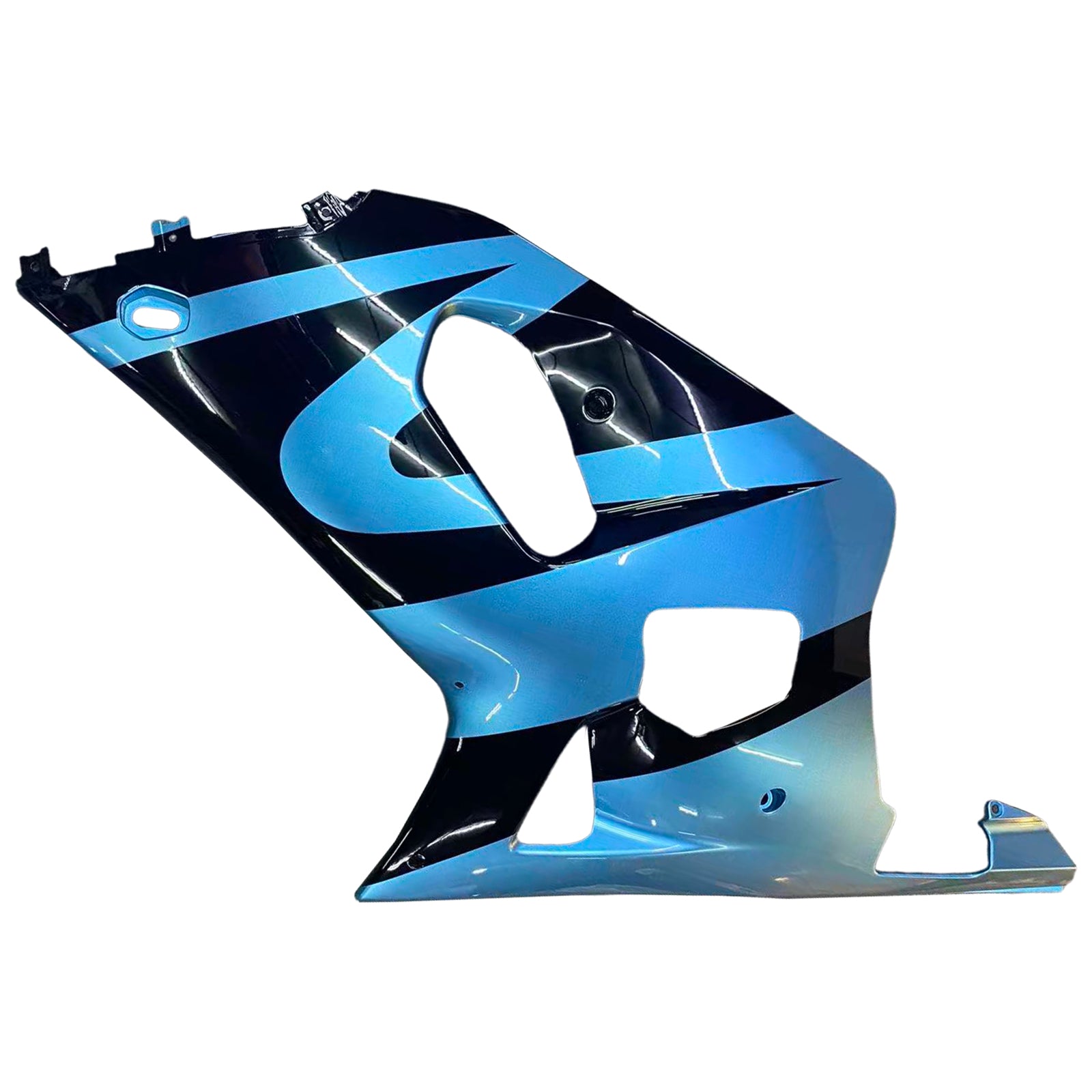 Amotopart Suzuki 00-03 GSXR 750 & 01-03 GSXR 600 Black Light Blue Fairing Kit