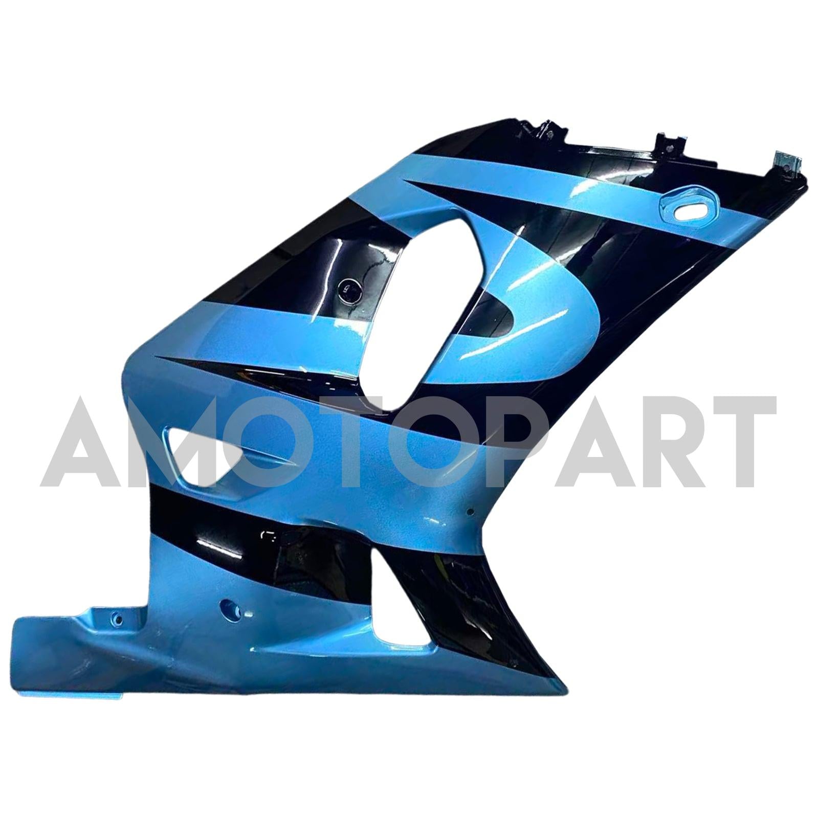Amotopart Suzuki 00-03 GSXR 750 & 01-03 GSXR 600 Black Light Blue Fairing Kit